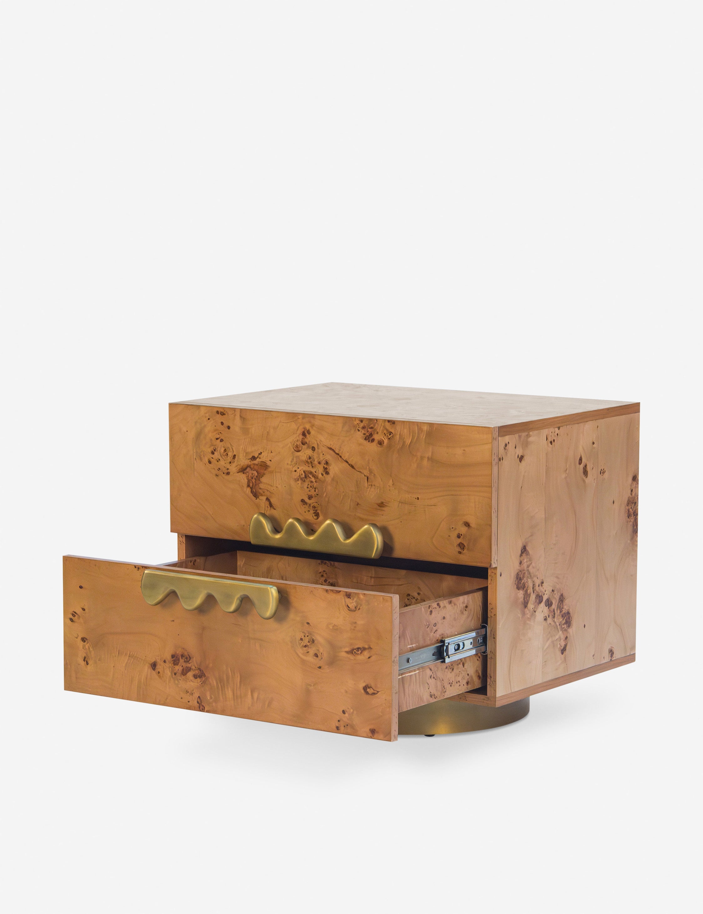 Bertone Nightstand - Modern Bedside Table with USB Ports & Drawer, Perfect for Bedroom, Living Room, or Office - Wooden End Table with Storage Space