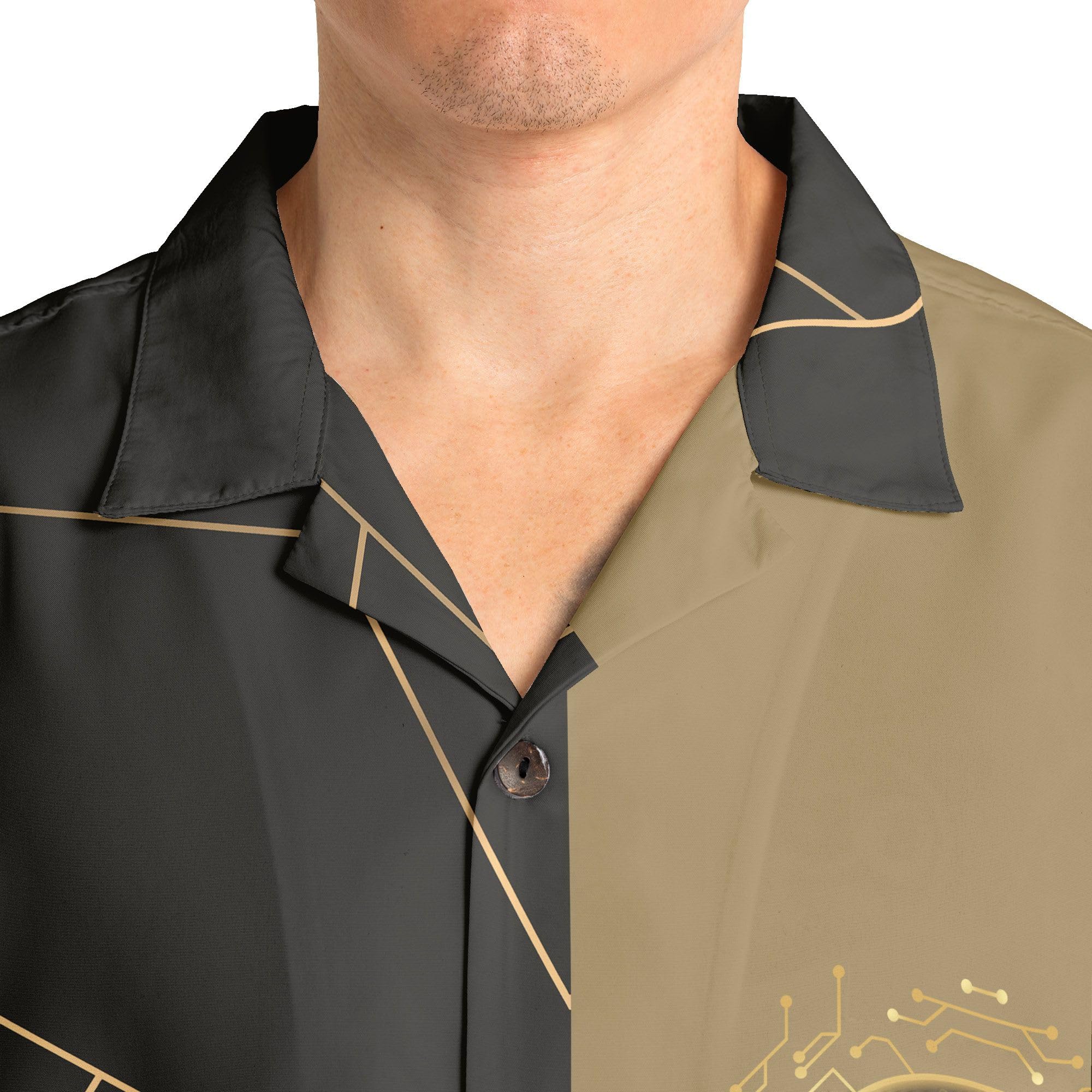 HYPERFAVOR Bitcoin T-Shirts for Men - Casual Short-Sleeve Crypto Shirt - Bitcoin Hawaiian Shirts Gift Set for Bitcoin Lovers | Perfect for Crypto Conferences, Beach Parties & Casual Wear