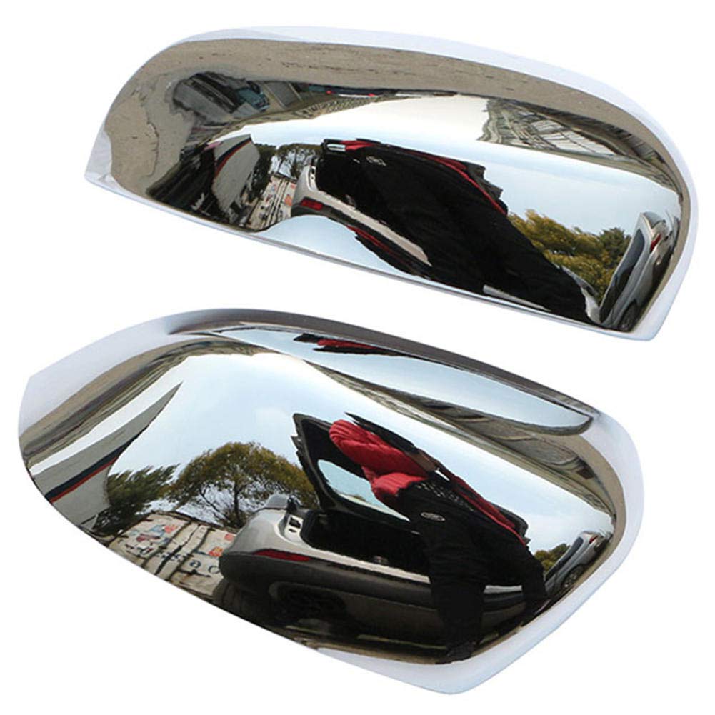 Peugeot 208 2014-2017 Car Side Door Mirror Covers - Left & Right Rearview Mirror Protectors | Durable ABS Plastic Accessories for Enhanced Vehicle Protection & Style | Perfect for Daily Commuting & Road Trips