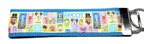 Epcot Key Fob Strap - Durable Keychain for Purse, Wallet, or Backpack - Perfect for Disney Park Visits & Everyday Use