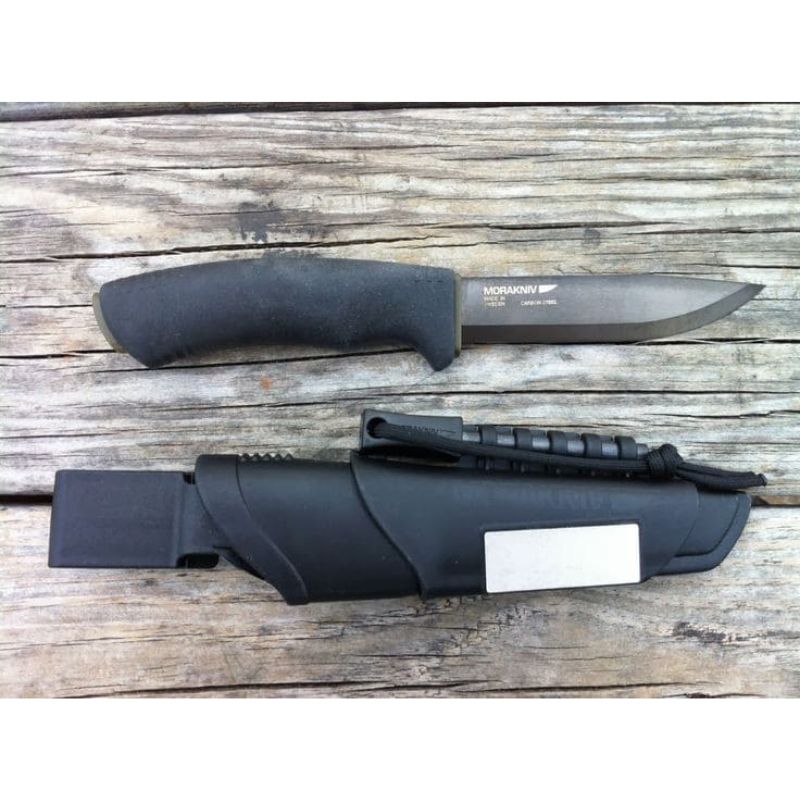 Morakniv Bushcraft Survival Knife - High Carbon Steel Blade, Black - Perfect for Outdoor Camping, Hunting & Survival Gear