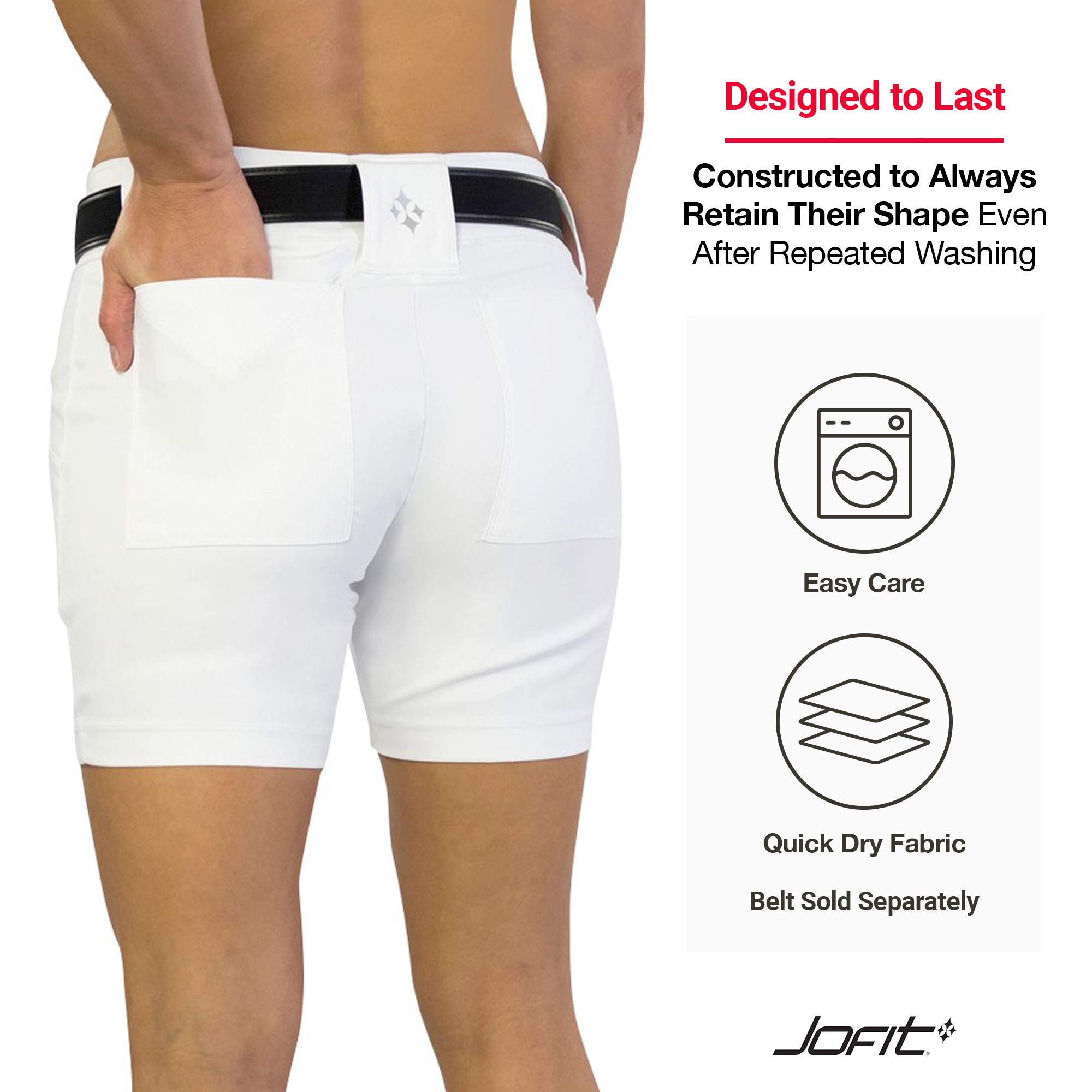 Jofit Women's Golf Shorts - Breathable Athletic Shorts for Golf, Casual & Sports Wear | Perfect for Golfing, Running & Everyday Comfort