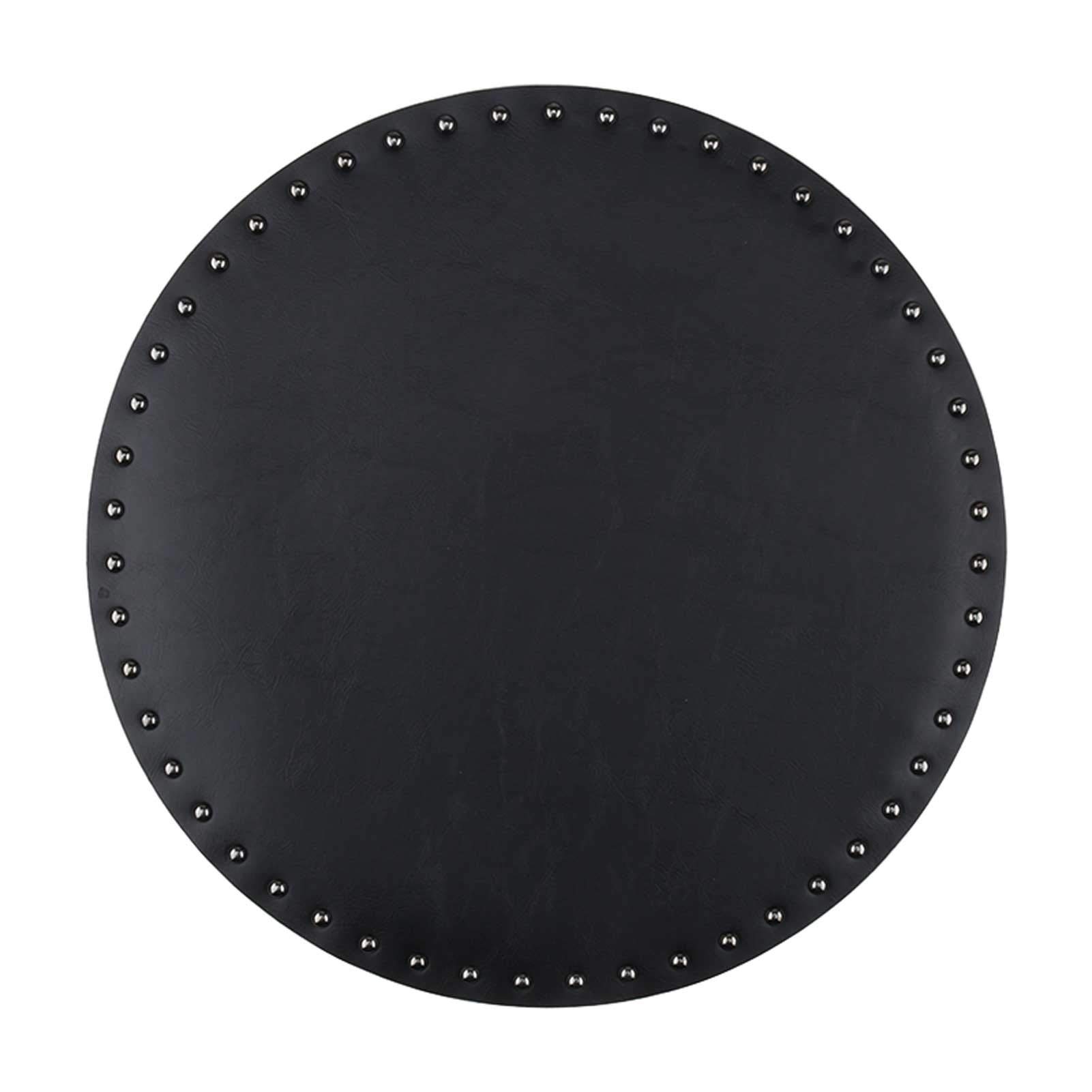 Premium Black PU Leather Placemats Set of 2 - Waterproof, Washable & Wipeable Table Mats for Dining & Kitchen - Perfect for Everyday Meals, Dinner Parties & Home Decor