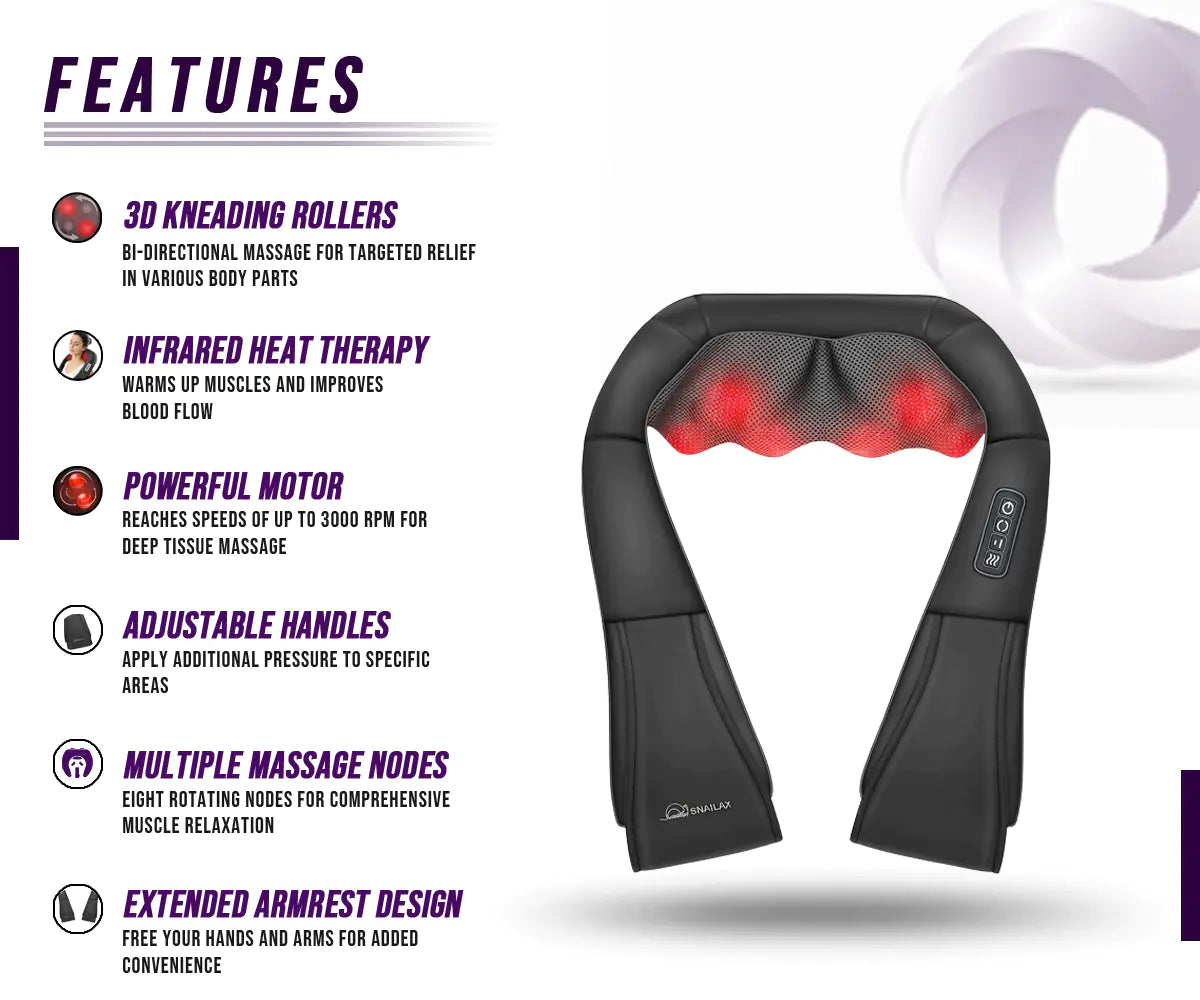 Professional Deep Tissue Massage Gun - Percussion Therapy for Muscle Pain Relief & Recovery | Portable Muscle Massager for Athletes, Gym, Home & Office Use