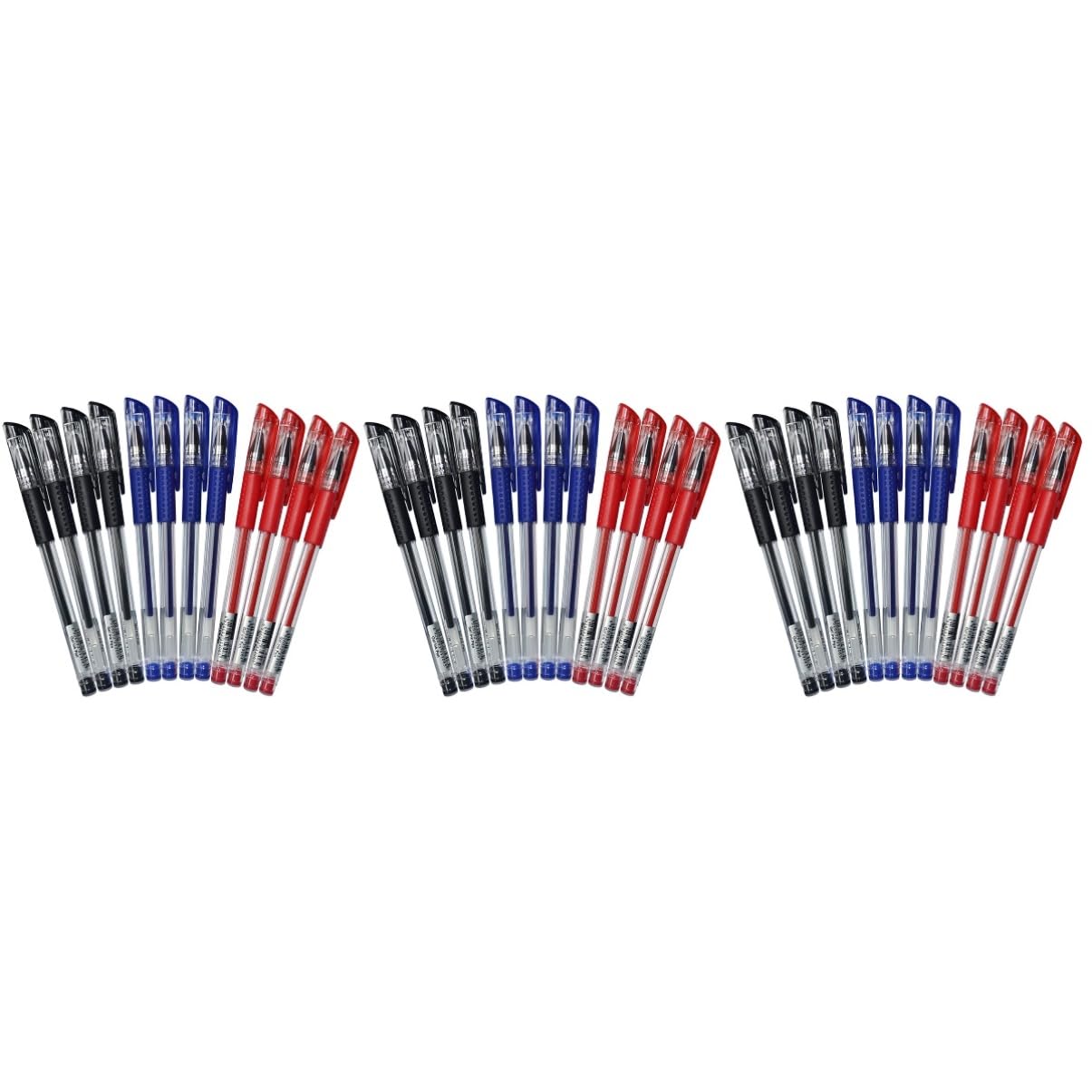 NUOBESTY 36 Pack Gel Ballpoint Pens - Smooth Writing Water-Based Ink Pens for Office, School & Note Taking - Assorted Colors Gift Box Set