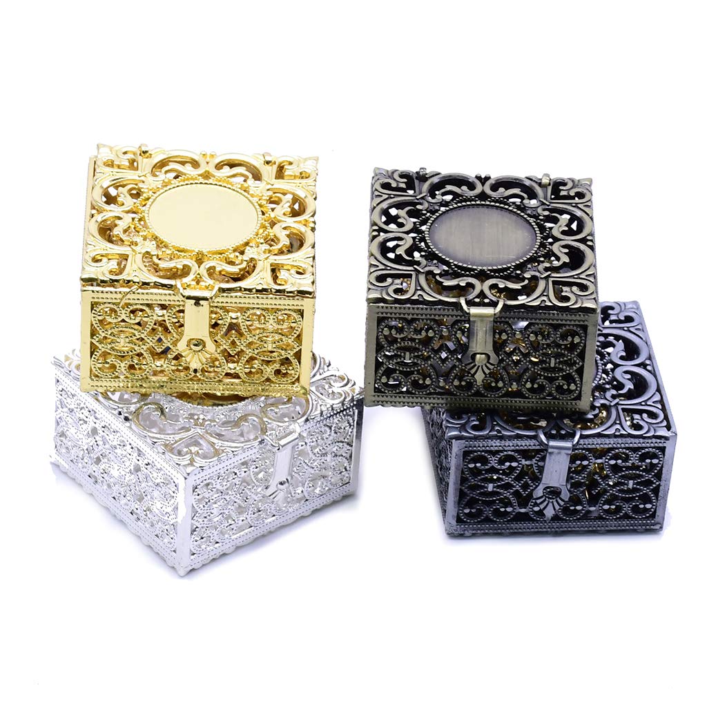 Youngy Rosary Box - Metal Christian Catholic Religious Jewelry Storage Case for Rosary Beads Necklace - Perfect for Prayer, Travel & Gift Giving