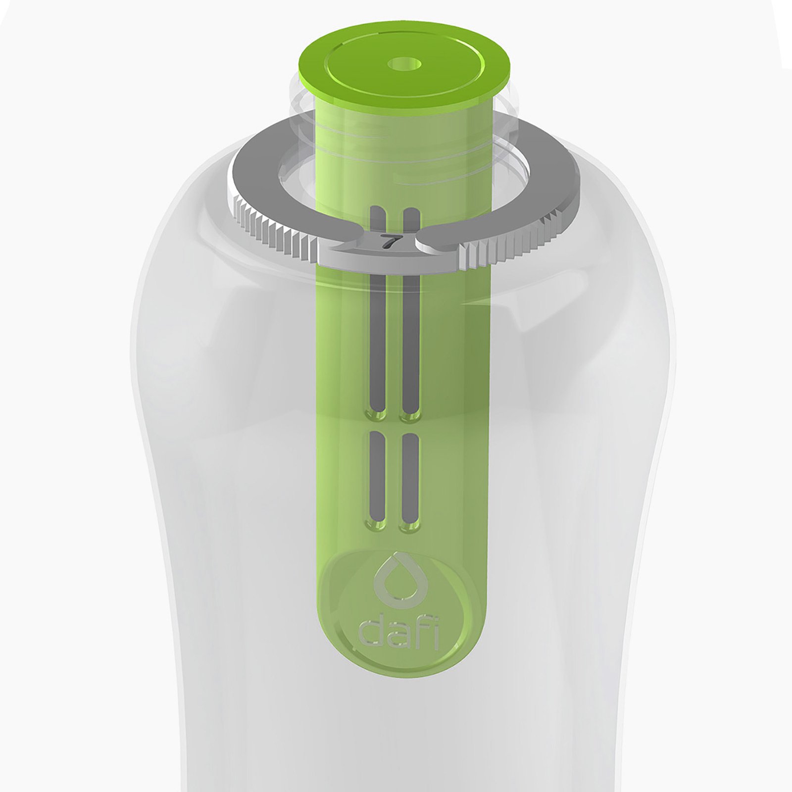 DAFI Green Water Bottle Filters 2-Pack | 60-Day Lasting | Hiking & Camping | BPA-Free