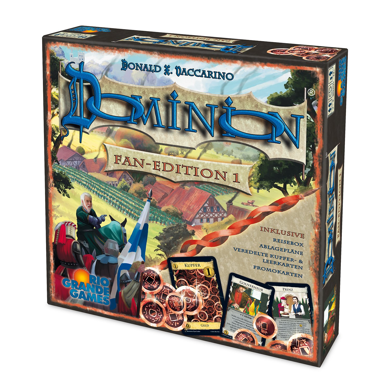 Dominion Fan Edition Board Game - German Language Version | Strategy Card Game for Adults & Families | Perfect for Game Nights & Parties