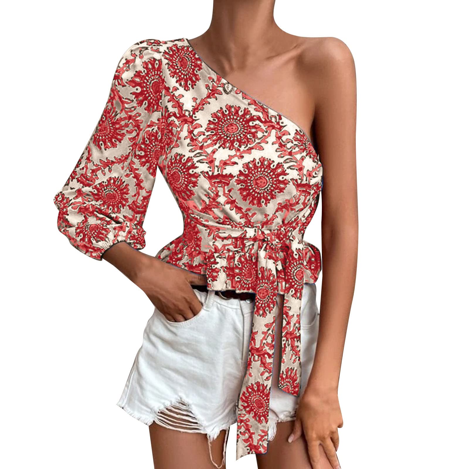 Women's Summer Tops - Casual Short Sleeve O-Neck T-Shirts & Stylish Loose Fit Blouses | Perfect for Beach Outings, Vacation Wear & Everyday Casual Outfits