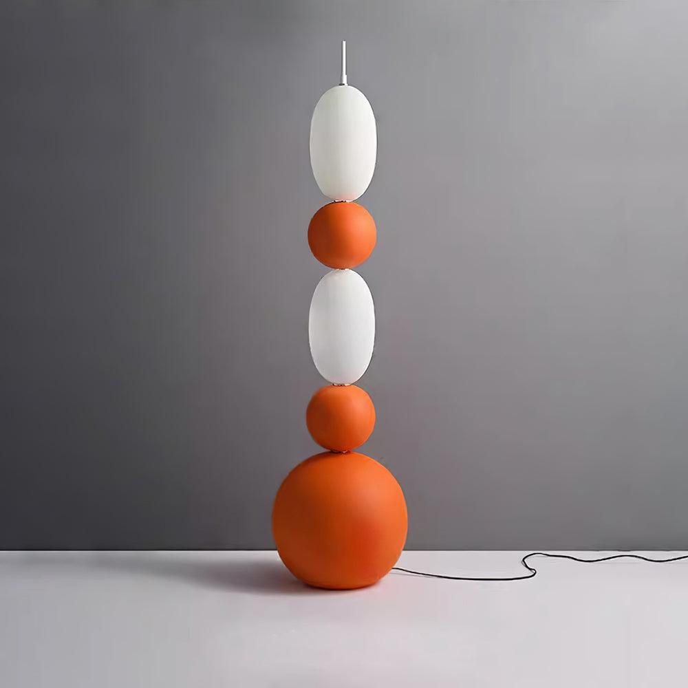 Modern Bola Floor Lamp - Adjustable Height LED Standing Light for Living Room, Bedroom & Office - Warm White & Cool White Dimmable Lighting - Perfect for Reading, Relaxing & Decorating