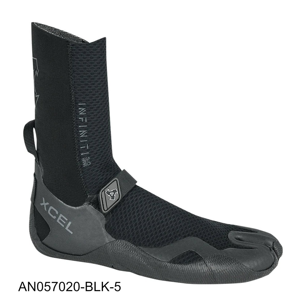 5mm XCEL Infiniti Split Toe Booties - Premium Neoprene Dive Boots for Scuba, Surfing & Water Sports - Warm & Comfortable Footwear for Cold Water Adventures