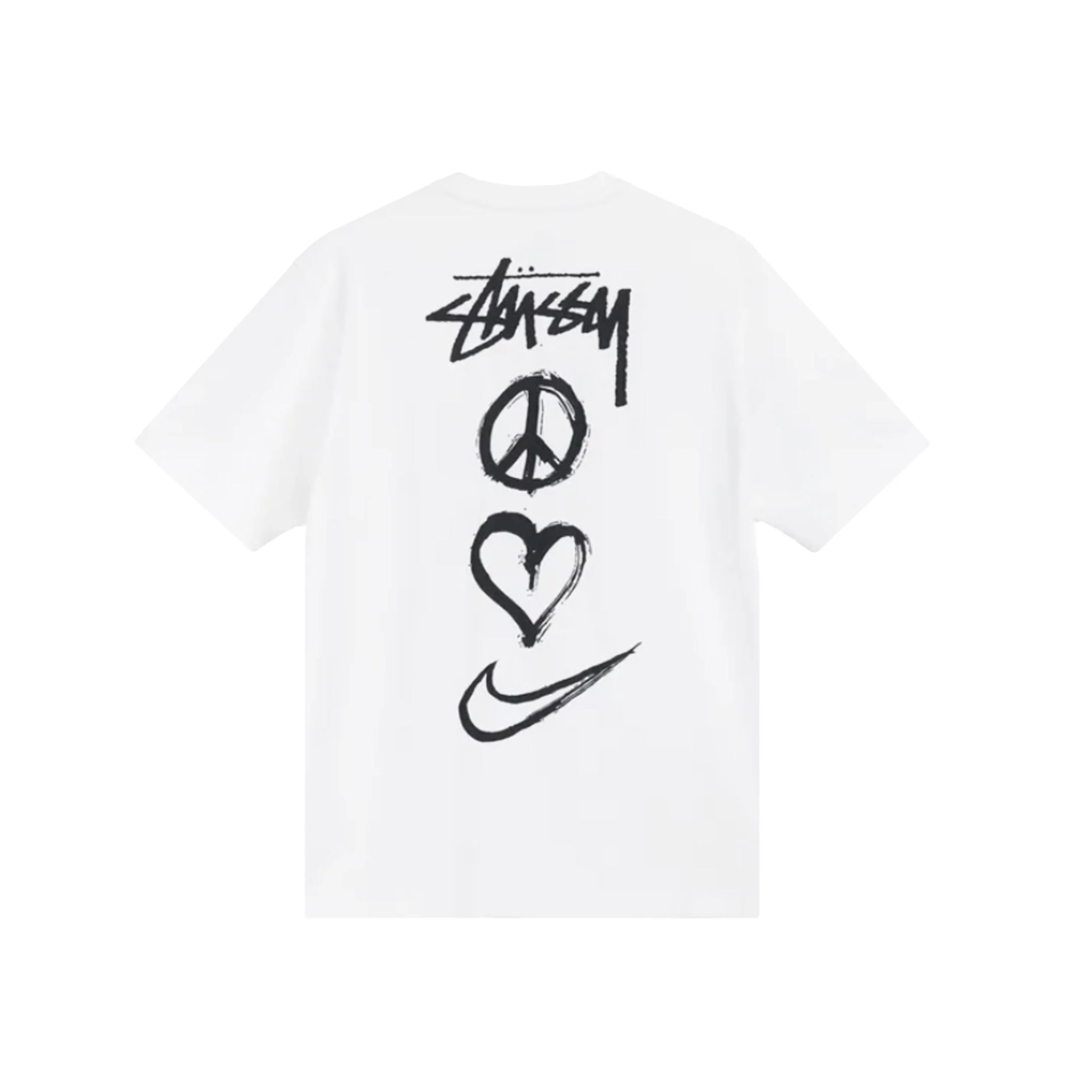 Nike x Stussy Peace Love Swoosh Graphic T-Shirt for Men - Streetwear Fashion Tee for Casual Wear, Gym & Everyday Outfits