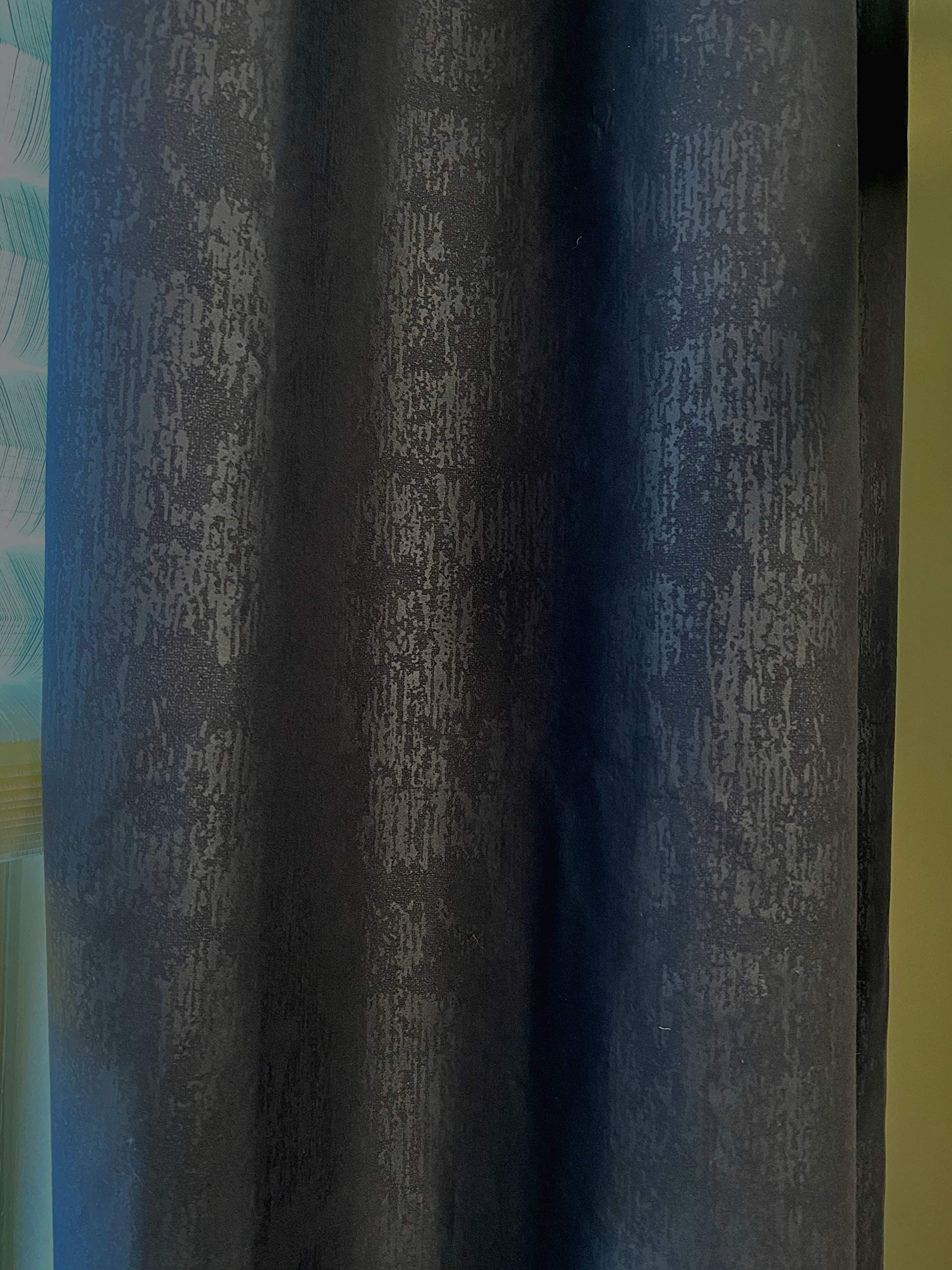 Ikiriska 100% Blackout Polyester Extra Long Blackout Curtains - Custom Length 8-24 Feet for 2 Story Great Room - Lightweight Thermal Insulated Drapes (Charcoal, 50