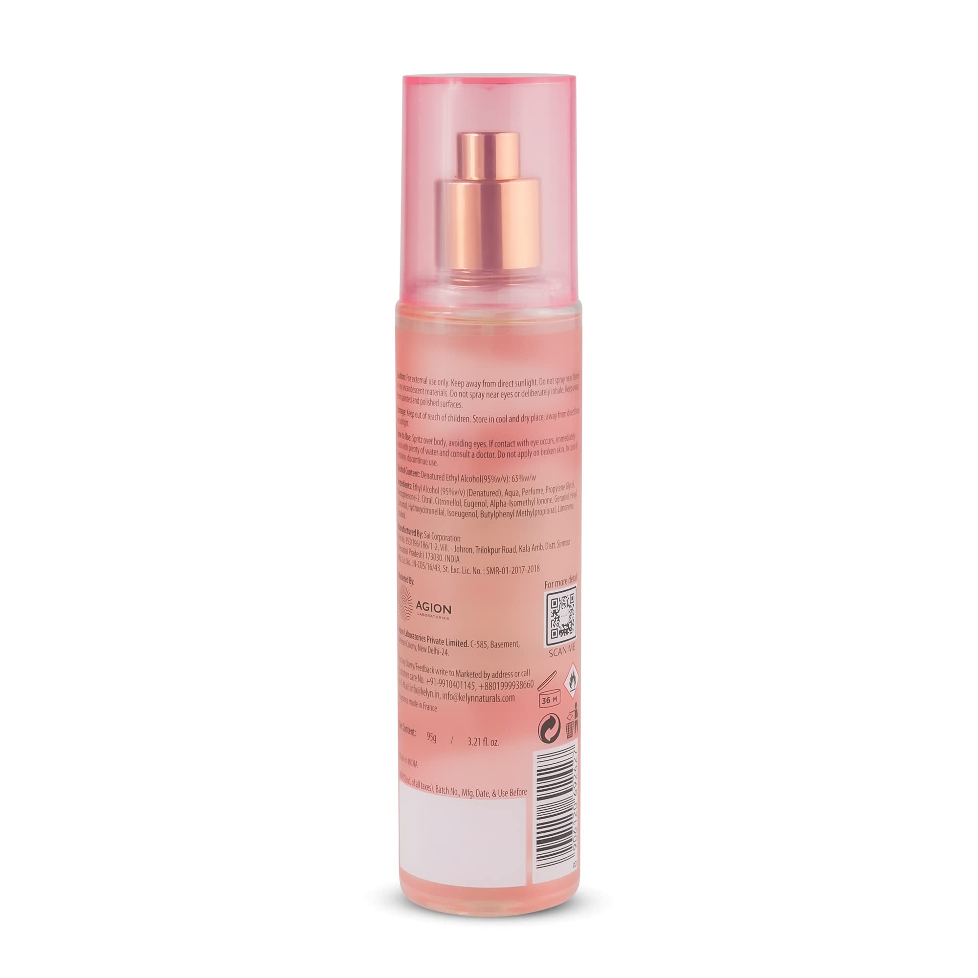 KELYN Women's Body Mist - Long-Lasting Fresh Aqua Fragrance, 120ml Perfume Spray | Valentine's Day Gift, Birthday Present, Romantic Occasion & Daily Use