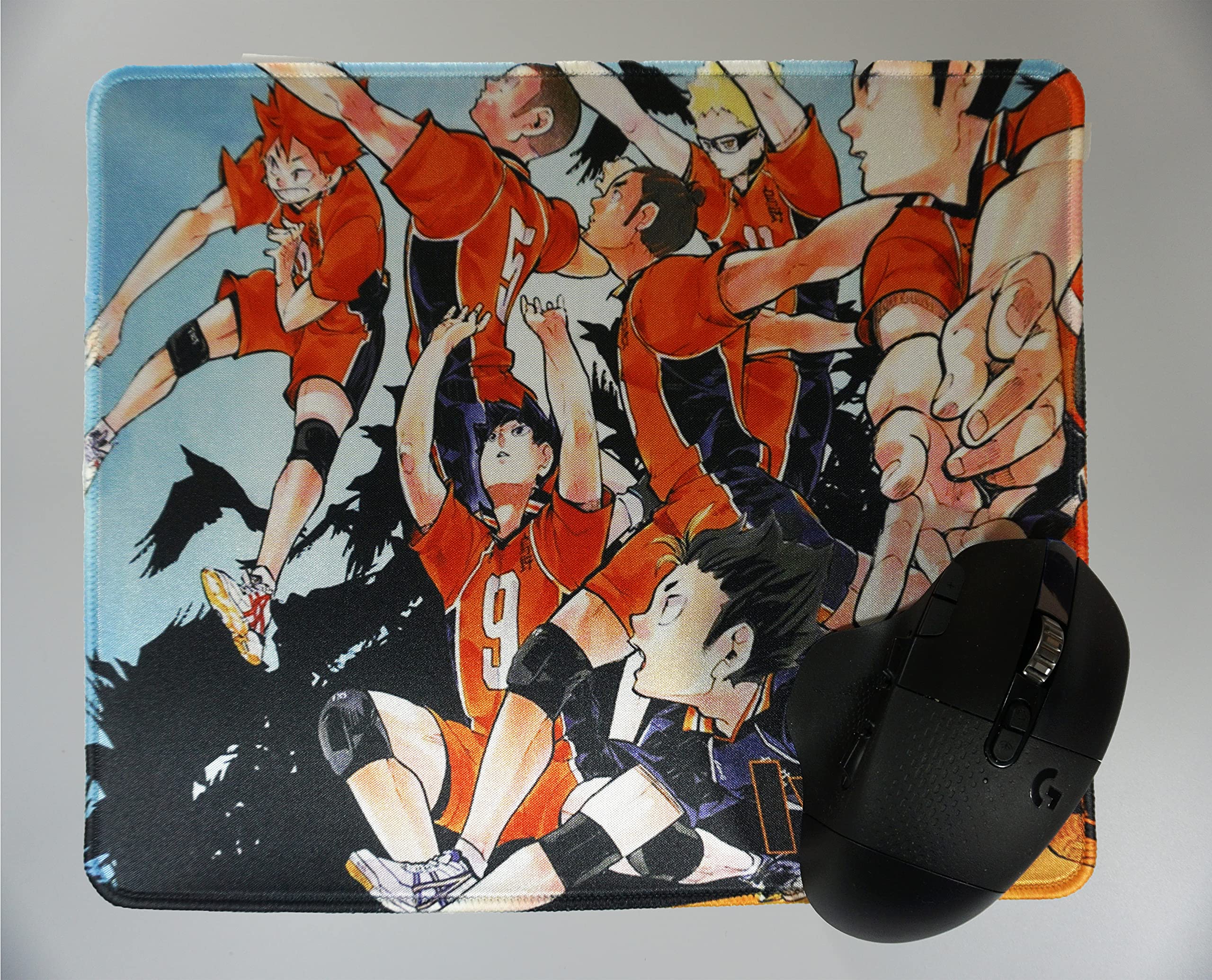 12x10 Inch Cartoon Volleyball Anime Cute Non-Slip Rubber Mouse Pad - Office & Gaming Desk Mat for Computer, Laptop, Workstation (Volleyball Collection Design)