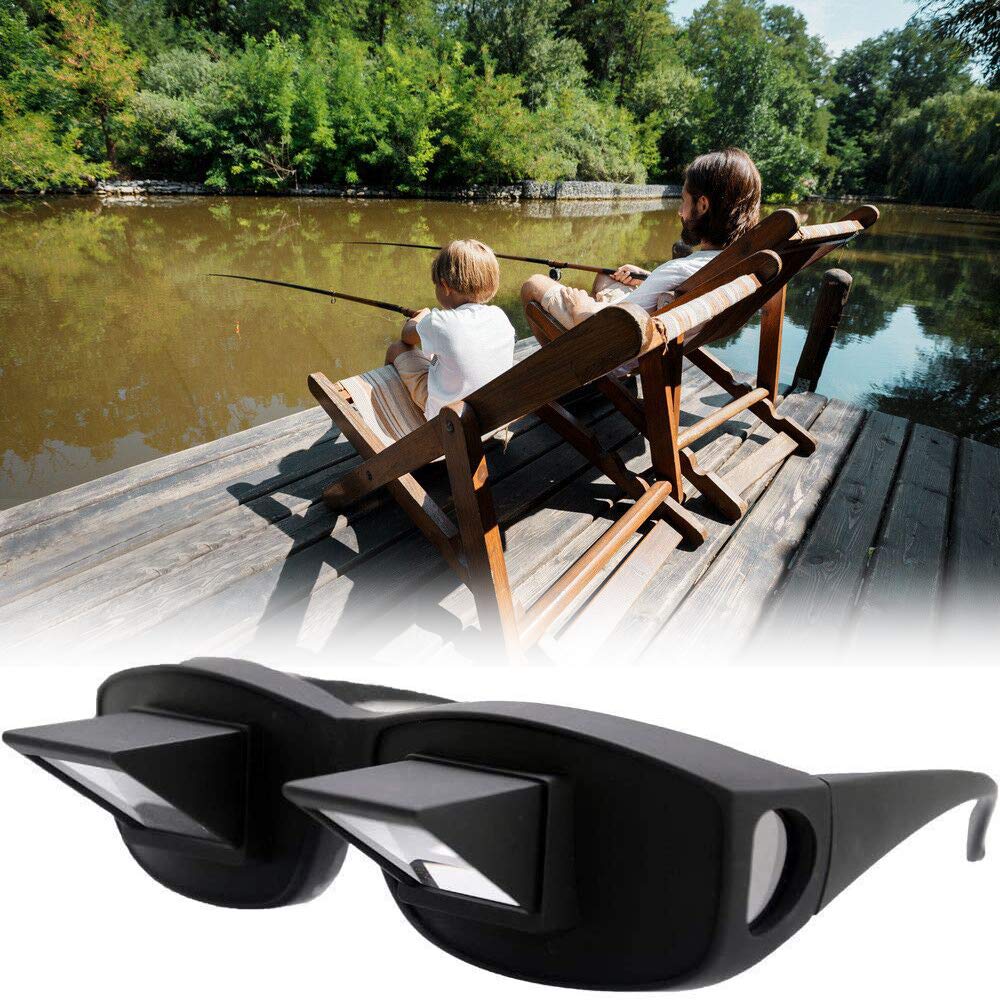 Horizontal Lazy Glasses for Bed Reading & Watching - HD Prism Lenses for Comfortable Viewing