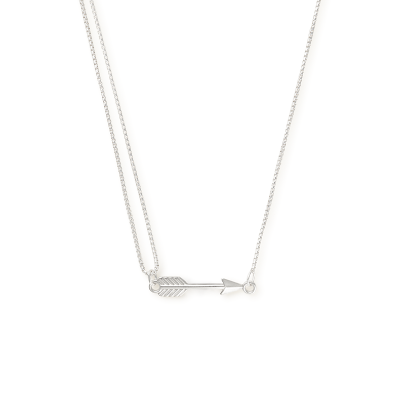 Elegant Arrow Pull Chain Necklace for Women - Gold & Silver Pendant Jewelry - Perfect for Casual Wear, Layering & Gifts