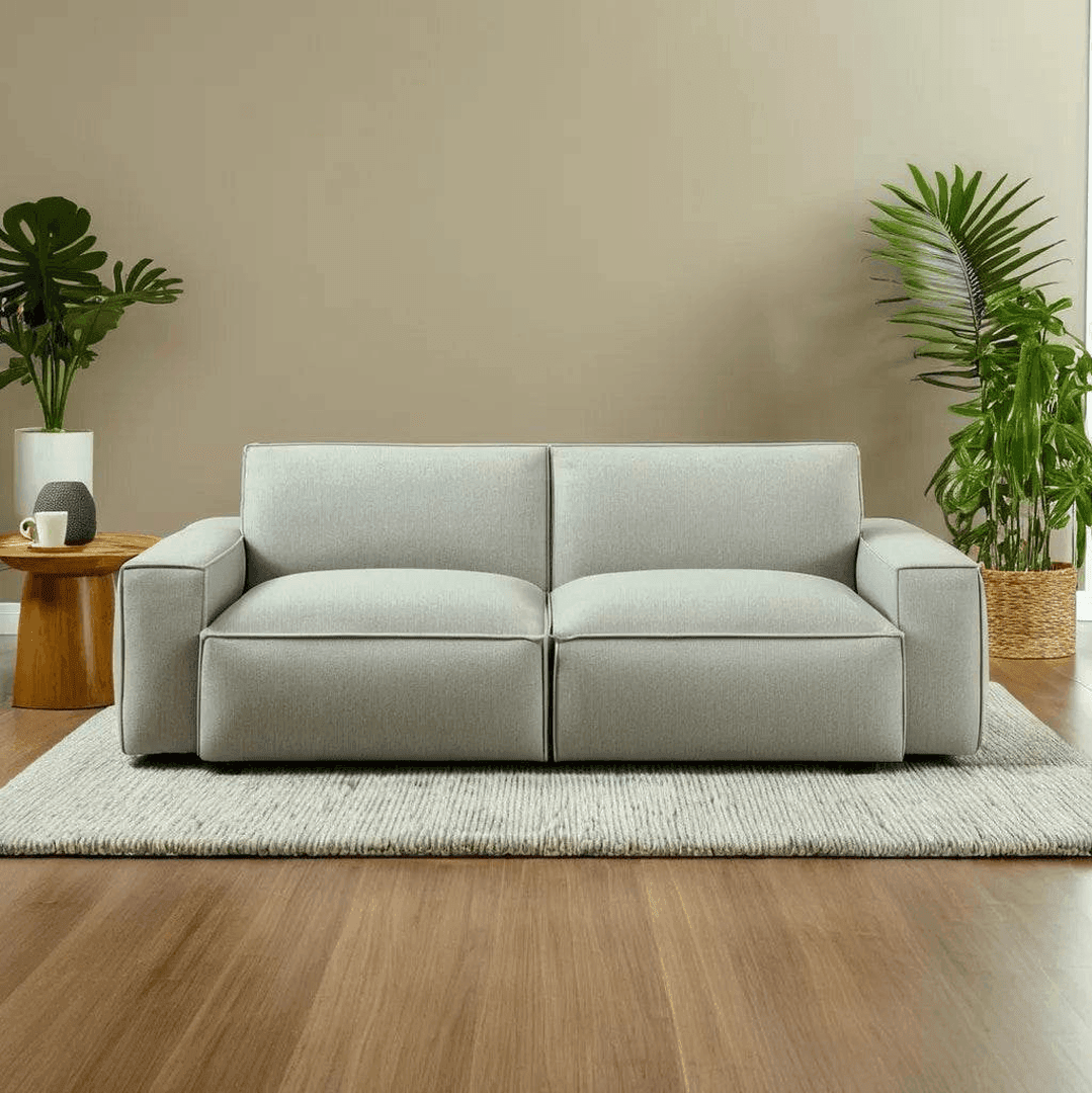 Premium Giacomo Fabric 3-Seater Sofa - Comfortable & Durable Living Room Furniture (Pet-Friendly) for Home, Office, or Lounge Areas