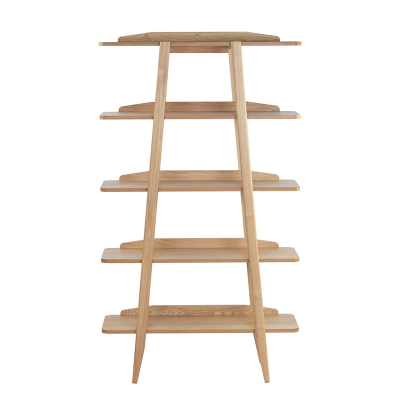 KEIR 100cm Natural Wood Shelf Unit - Modern Storage Solution for Living Room, Bedroom & Office Organization