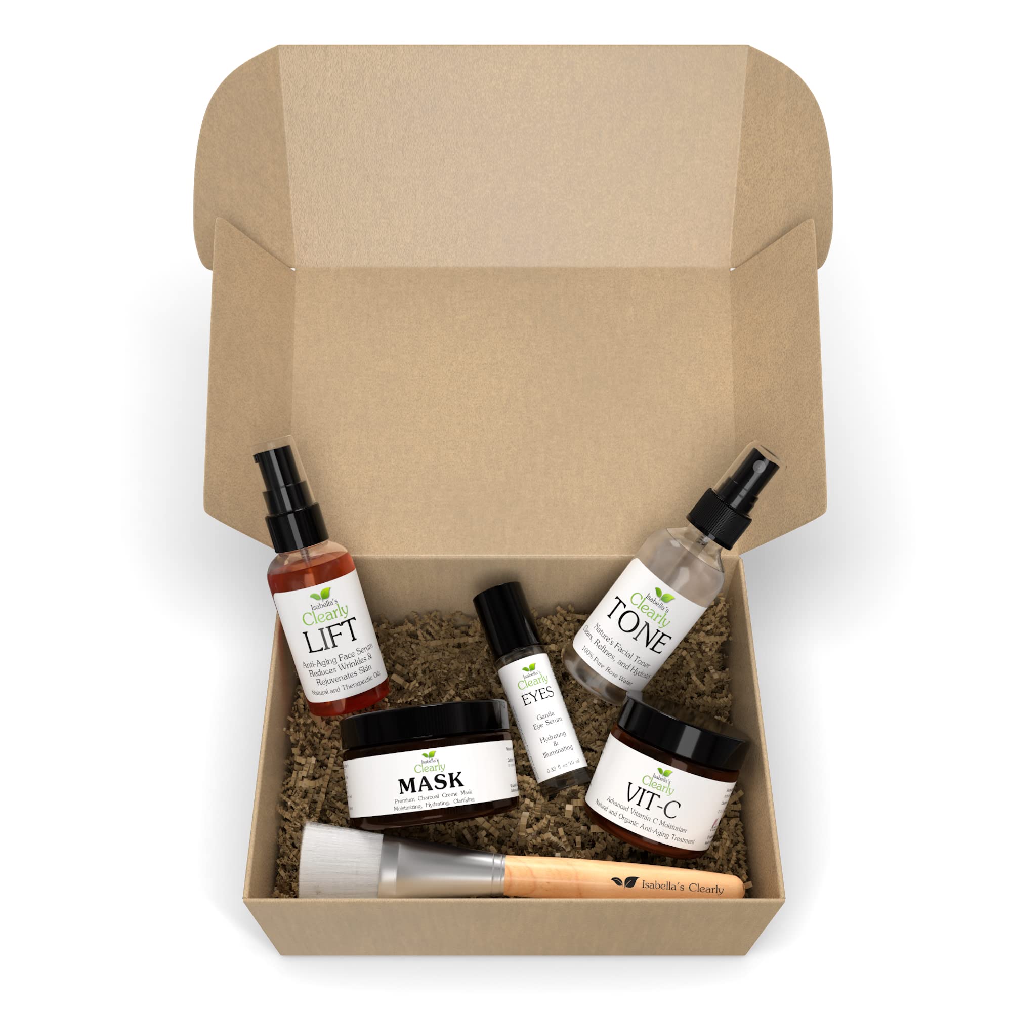 Flawless Natural Skin Care Gift Set for Women | 6-Piece Organic Beauty Set with Rose Toner, Eye Serum, Face Oil, Cream & Charcoal Mask | Handmade in USA | Perfect Birthday, Christmas & Anniversary Gift for Her | Ideal for Daily Skincare Routine & Spa Nights