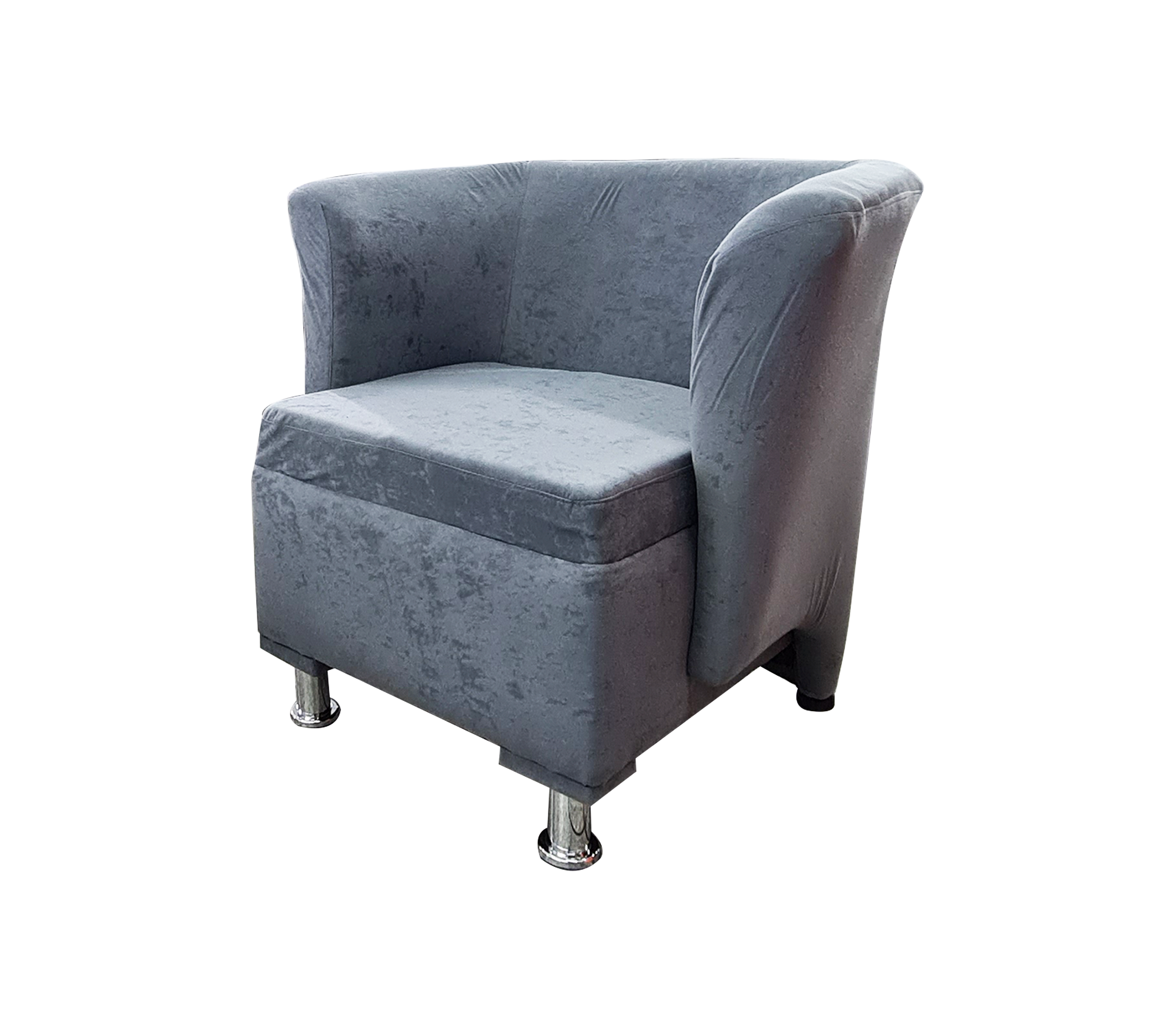 Crono Gray Single Armchair - Modern Comfortable Lounge Chair for Living Room, Bedroom, or Office | Isabel Model