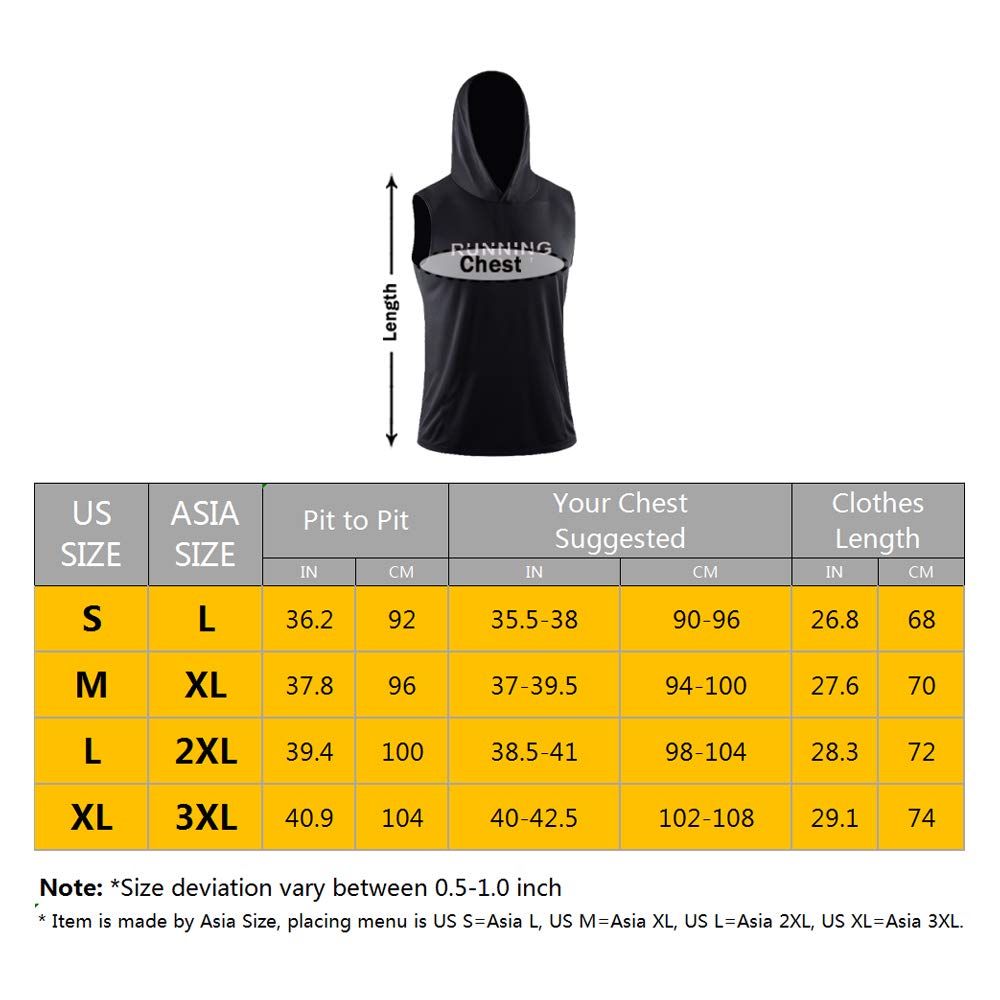 Men's Sleeveless Hooded Sweatshirt - Breathable Workout Shirt for Gym & Running - Fitness & Athletic Sportswear for Training & Outdoor Activities