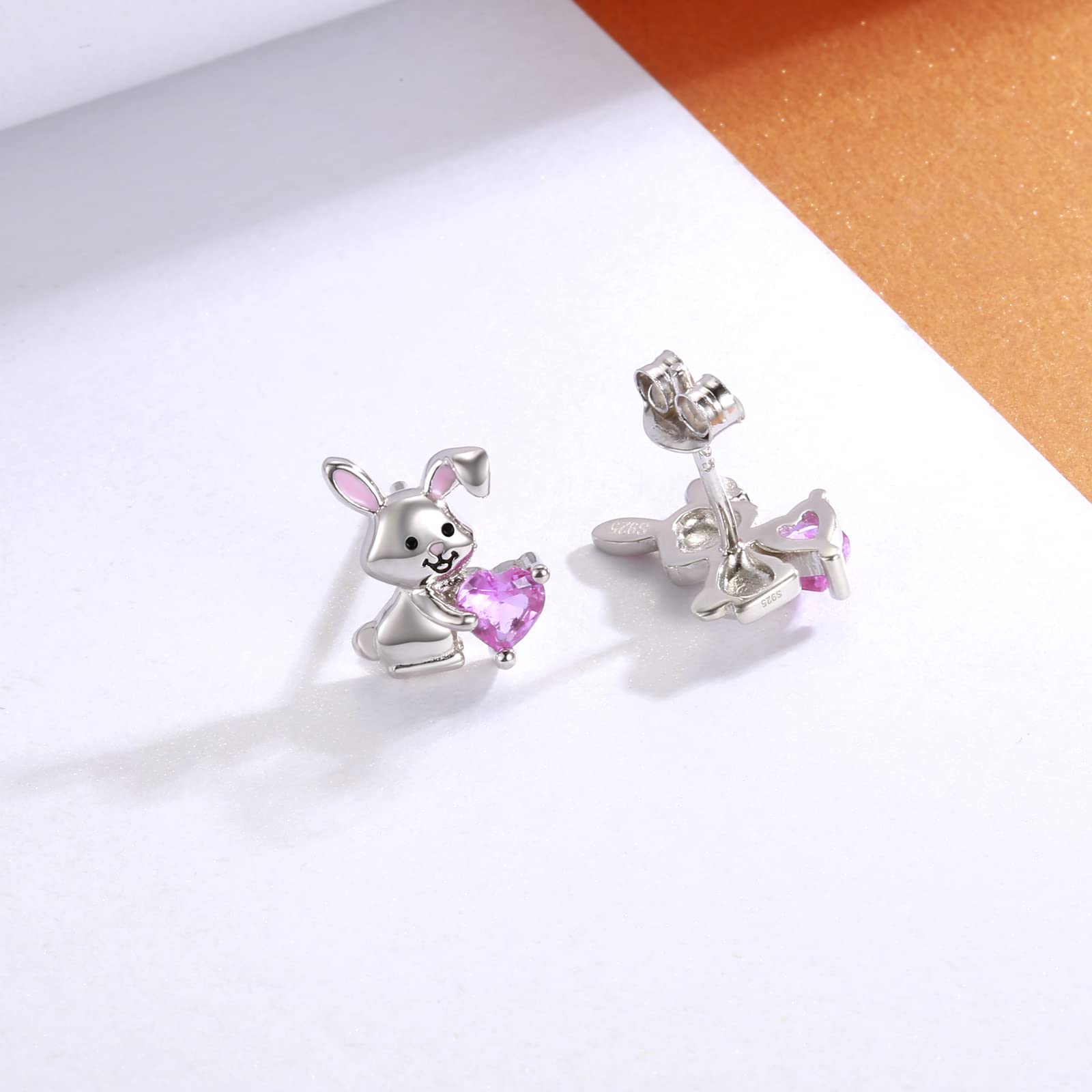 925 Sterling Silver Animal Stud Earrings for Women - Cow, Panda, Bunny - Hypoallergenic Jewelry Gifts for Daily Wear & Special Occasions