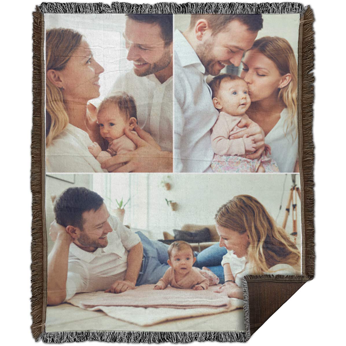 Personalized Photo Woven Blanket - Custom 50