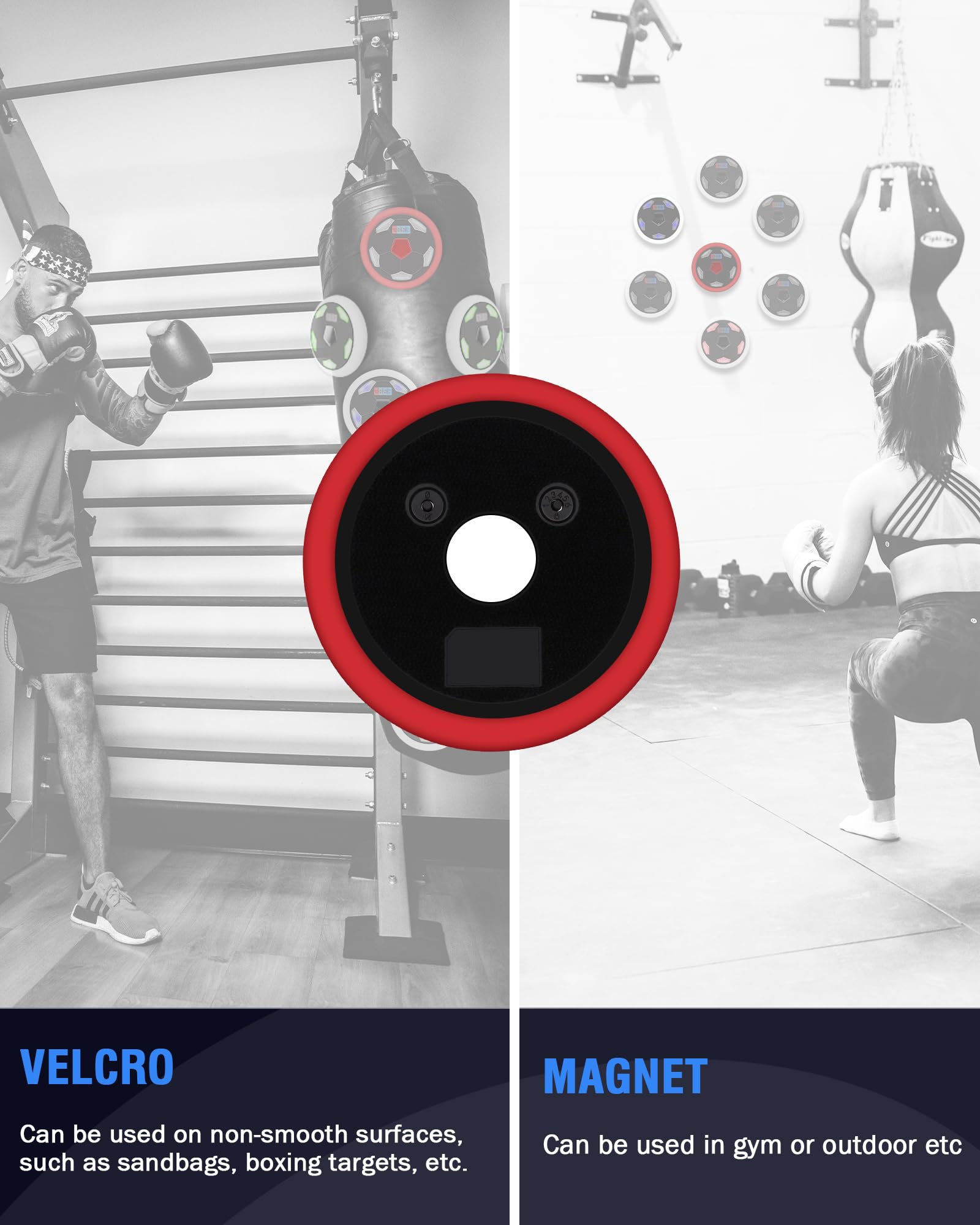 Reaction Training Lights - 6+1 LED Speed & Agility Training Equipment for Football, Boxing, Fitness | Sports Training Lights for Coaches, Gyms & Athletes | Improve Reflexes for Football Drills, Boxing Combos & Workout Sessions