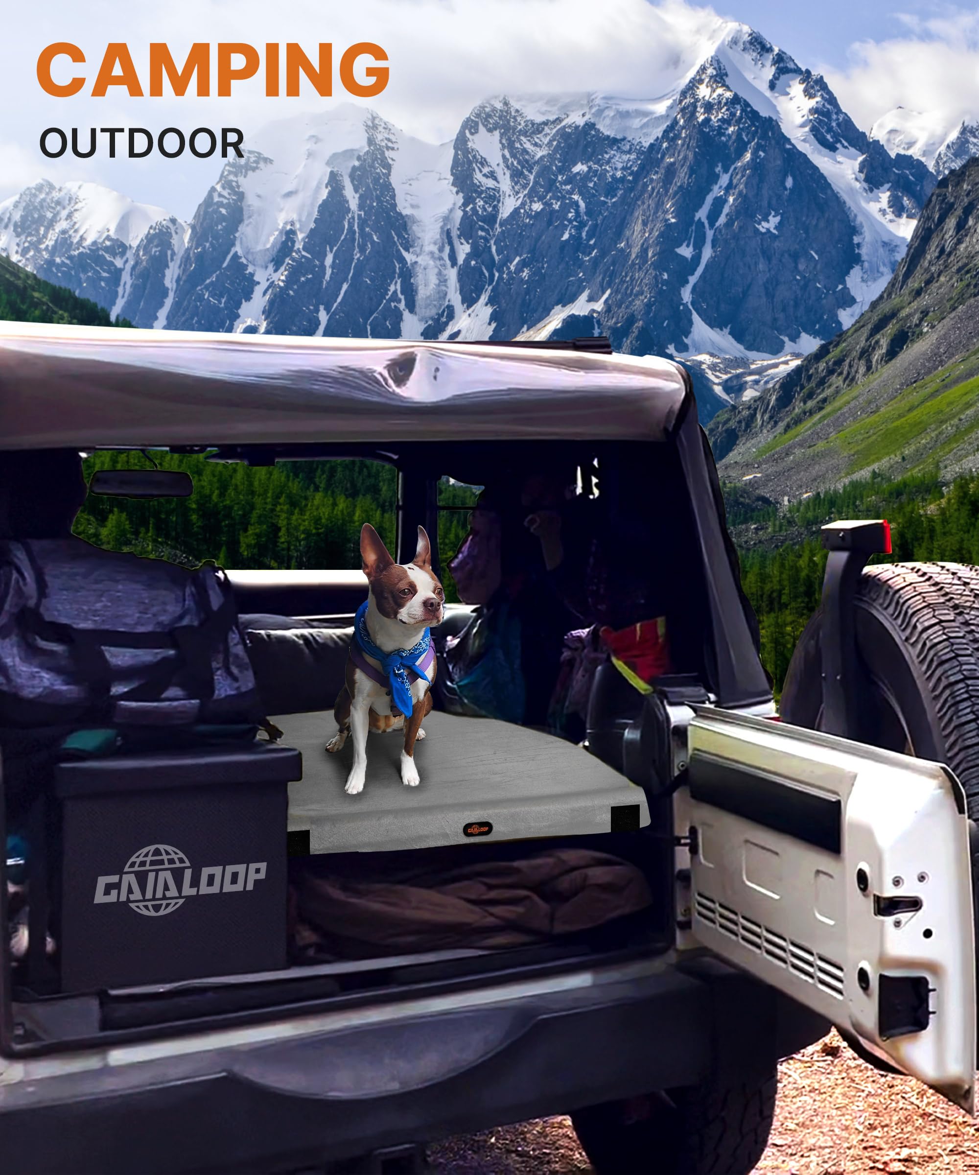 3 Inch Thick Memory Foam Camping Mattress - Portable Sleeping Pad for Camping, Travel & Home Use - Foldable Floor Mat for Tent, Car, Cot & Guest Sleepover - Ideal for Outdoor Adventures, Road Trips & Spare Bedding