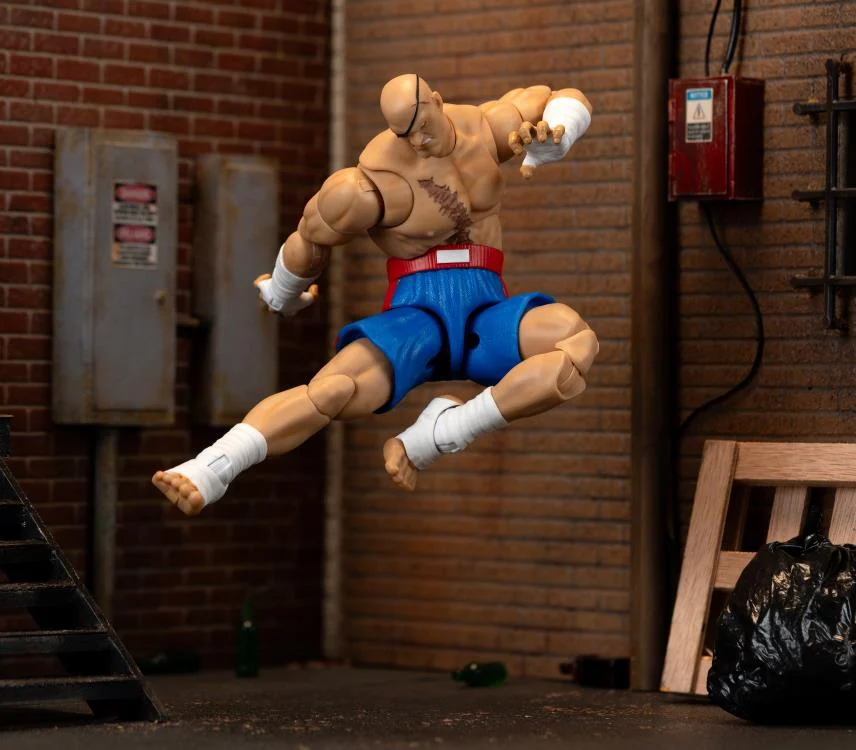 Jada Toys 1/12 Scale 6-Inch Ultra Street Fighter II Action Figure - Sagat Collectible for Gamers & Fans | Perfect for Display, Cosplay & Fighting Game Enthusiasts