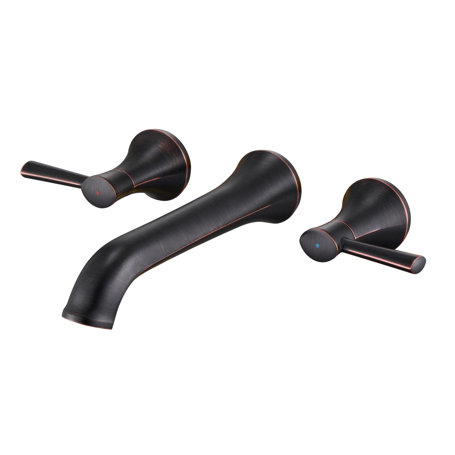 Wall Mount Roman Tub Faucet - Oil Rubbed Bronze Brass Bathtub Filler with 2 Handles - Perfect for Luxury Bathrooms & Spa Retreats