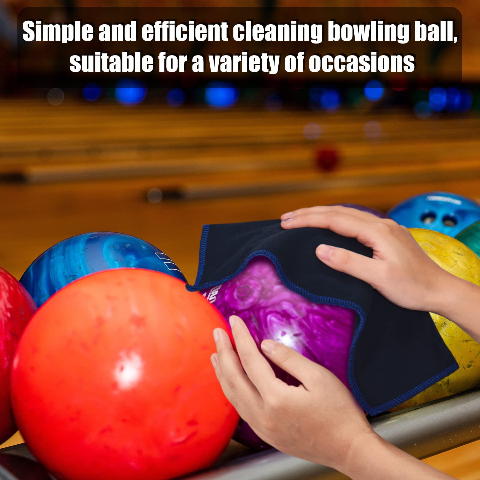 Premium Microfiber Bowling Ball Cleaning Towel - 12