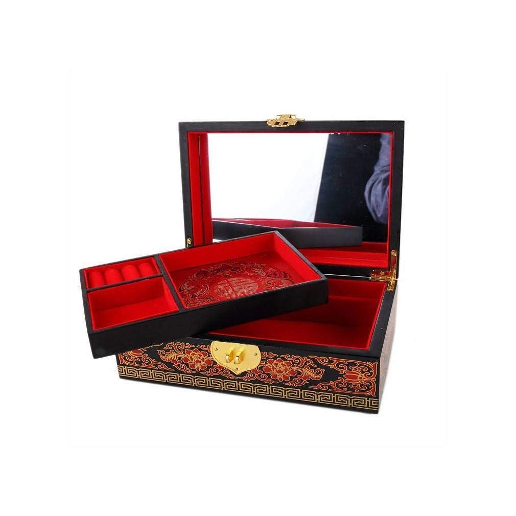 Imperial Design Jewelry Box - Elegant Wooden Storage for Rings, Necklaces & Earrings - Perfect for Gifts, Travel & Home Decor