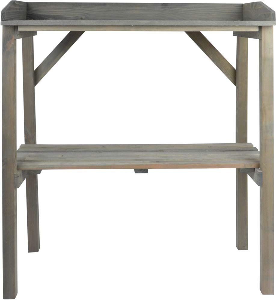 Esschert Design NG75 Heavy Duty Wooden Garden Work Bench - Sturdy Outdoor Workstation for Gardening, DIY Projects, and Home Improvement