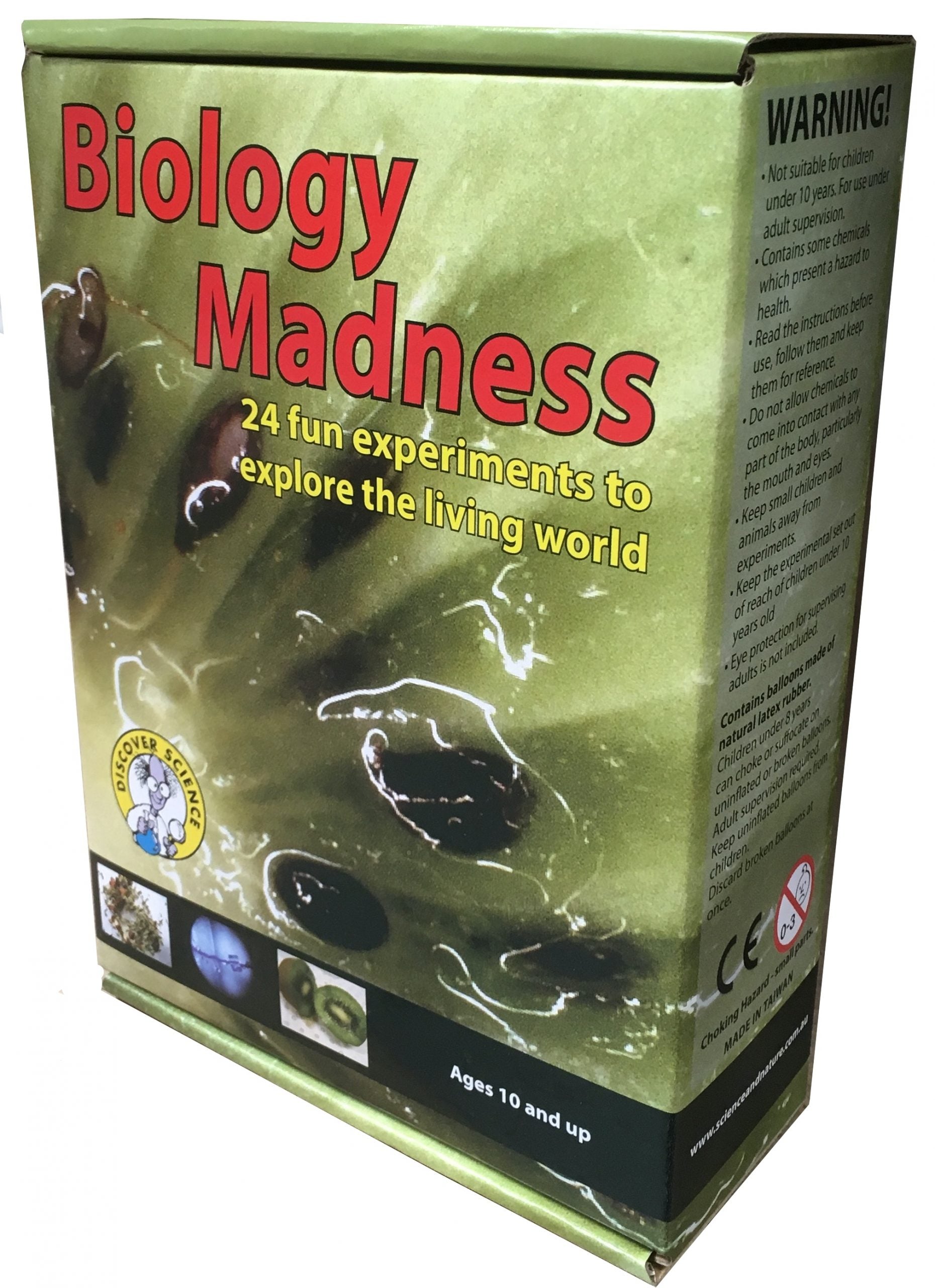 Biology Madness: 24 Fun Science Experiments Kit for Kids - STEM Learning Activities for Home & Classroom