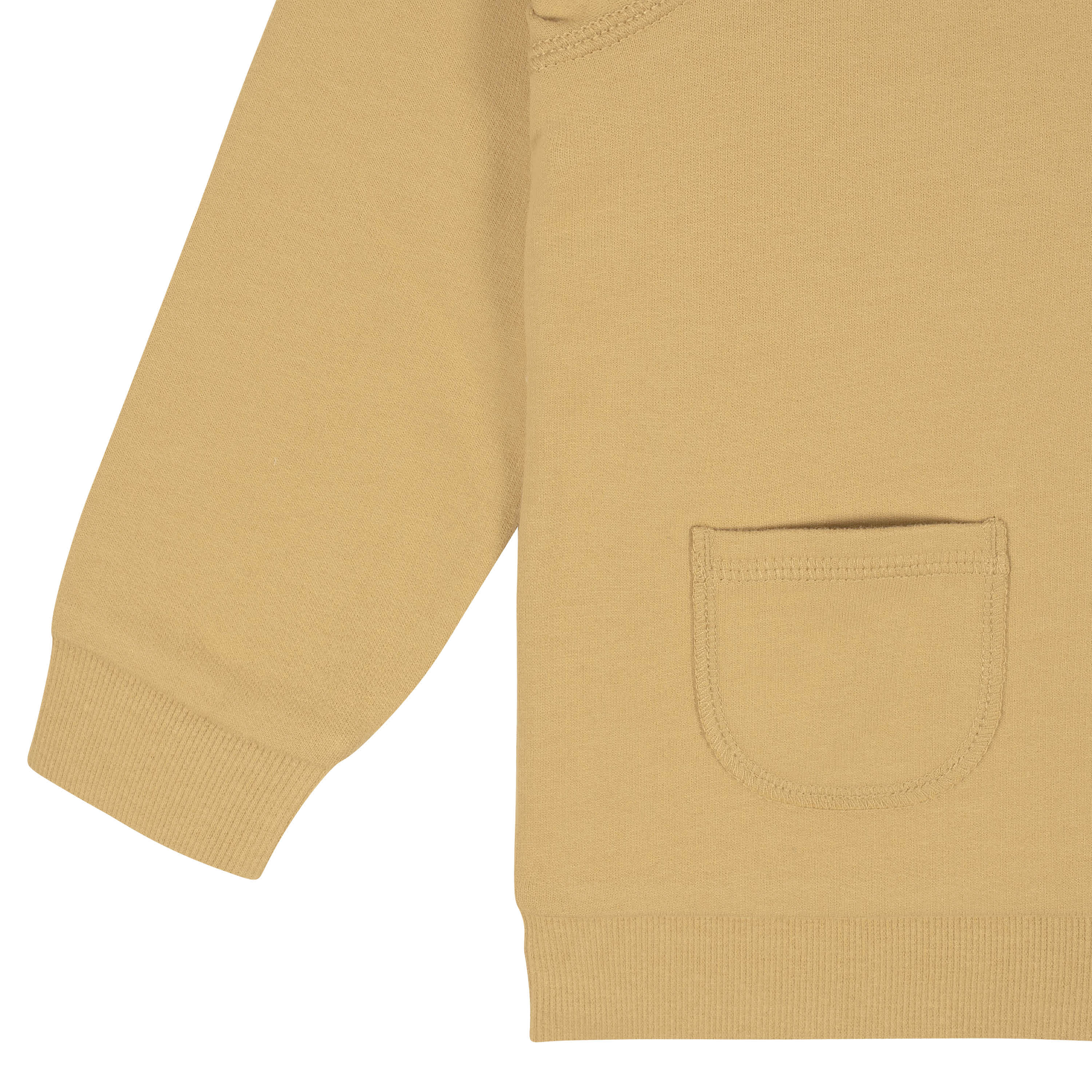 2-Piece Mustard French Terry Pullover & Jogger Set for Baby Boys 0-24 Months - Soft Cotton Toddler Outfit for Playtime & Casual Wear