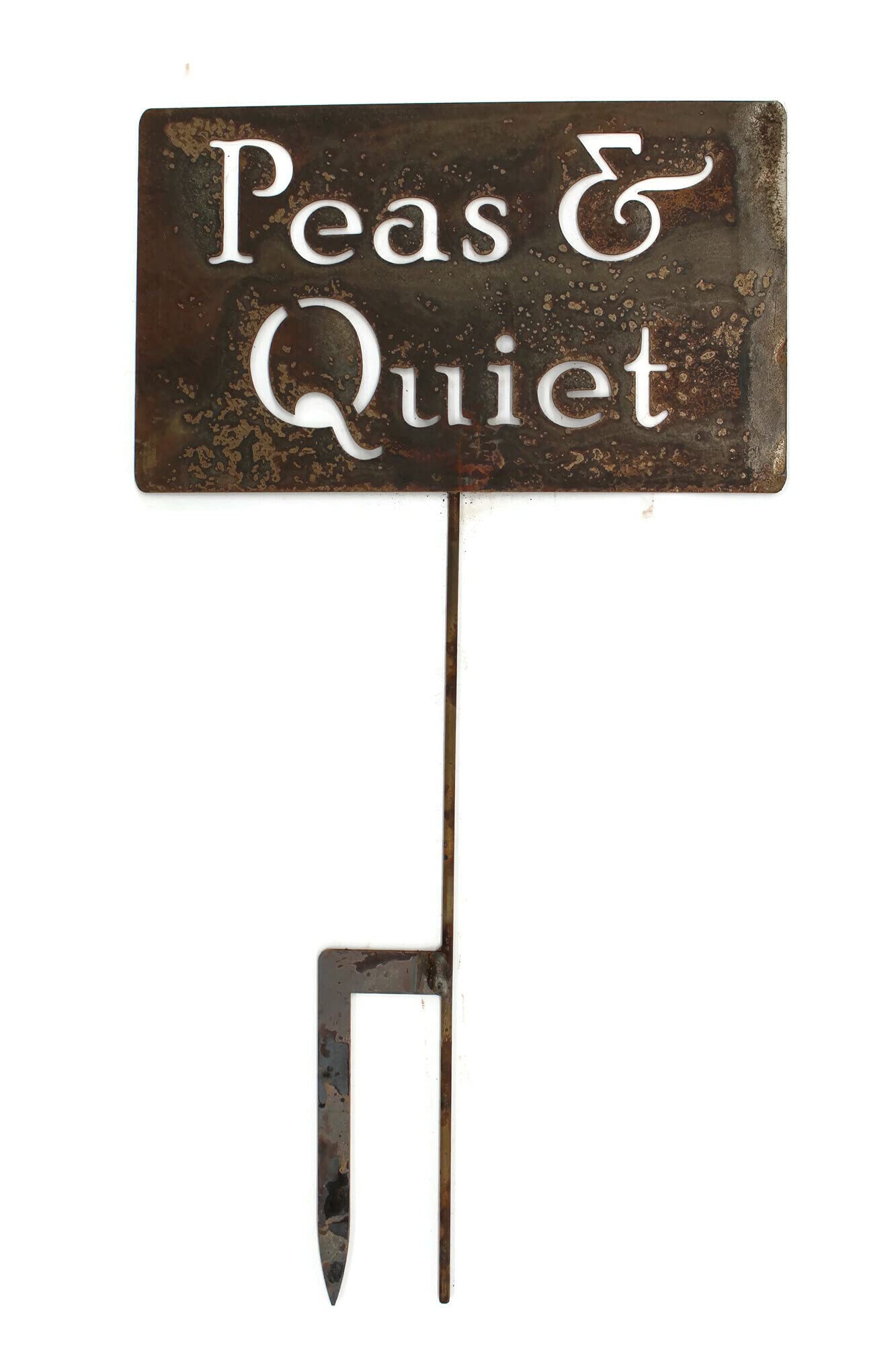 Funny Garden Stake 20-33 Inches Tall - Peas & Quiet Large 28