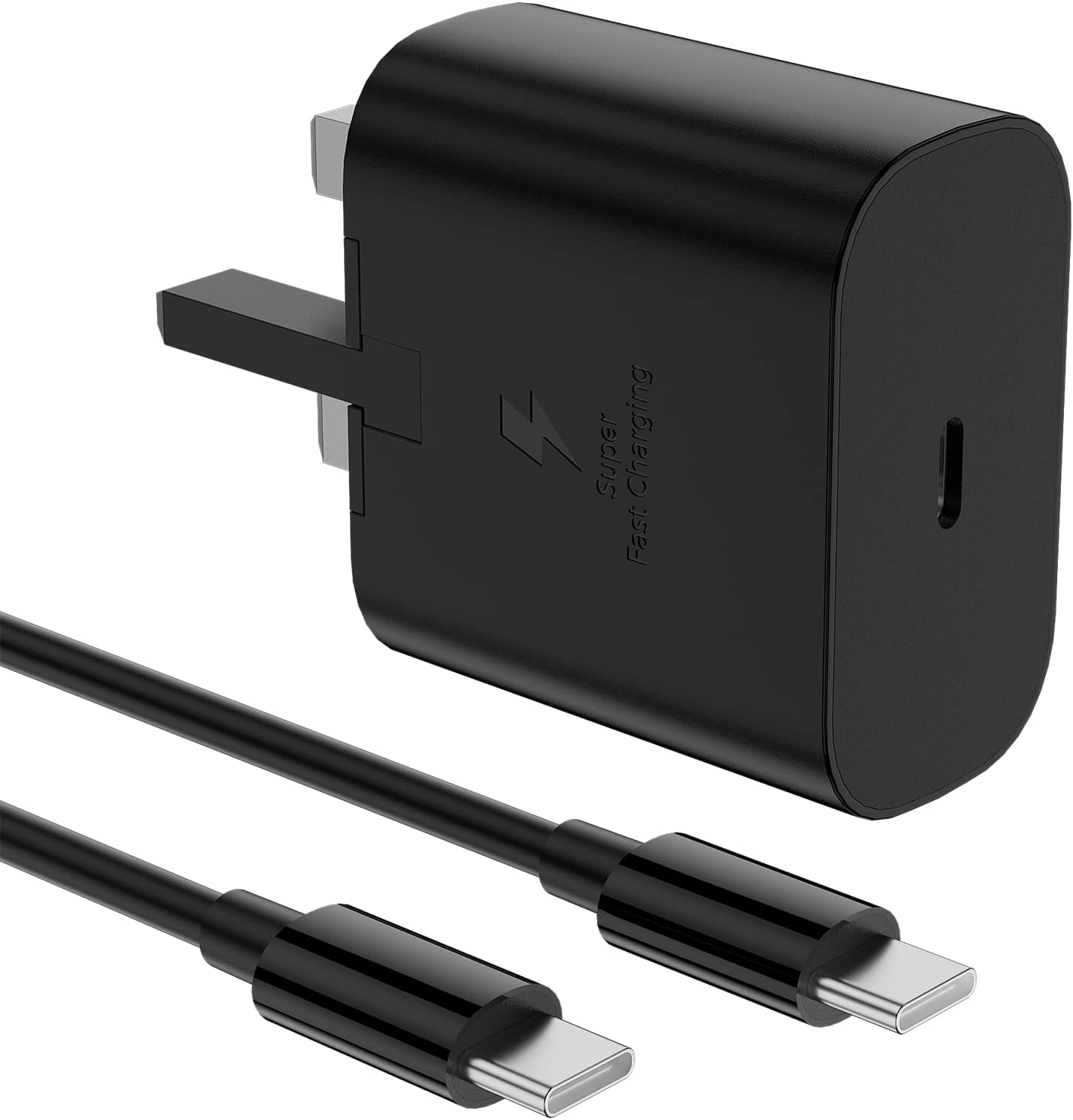 KP TECHNOLOGY 25W USB C Fast Charger with PD for Sony Xperia 1 VI/10 VI/5 V/1 V/10 V/5 IV/1 IV/10 IV - Includes Cable & Power Adapter (Black) - Perfect for Home, Office & Travel Charging