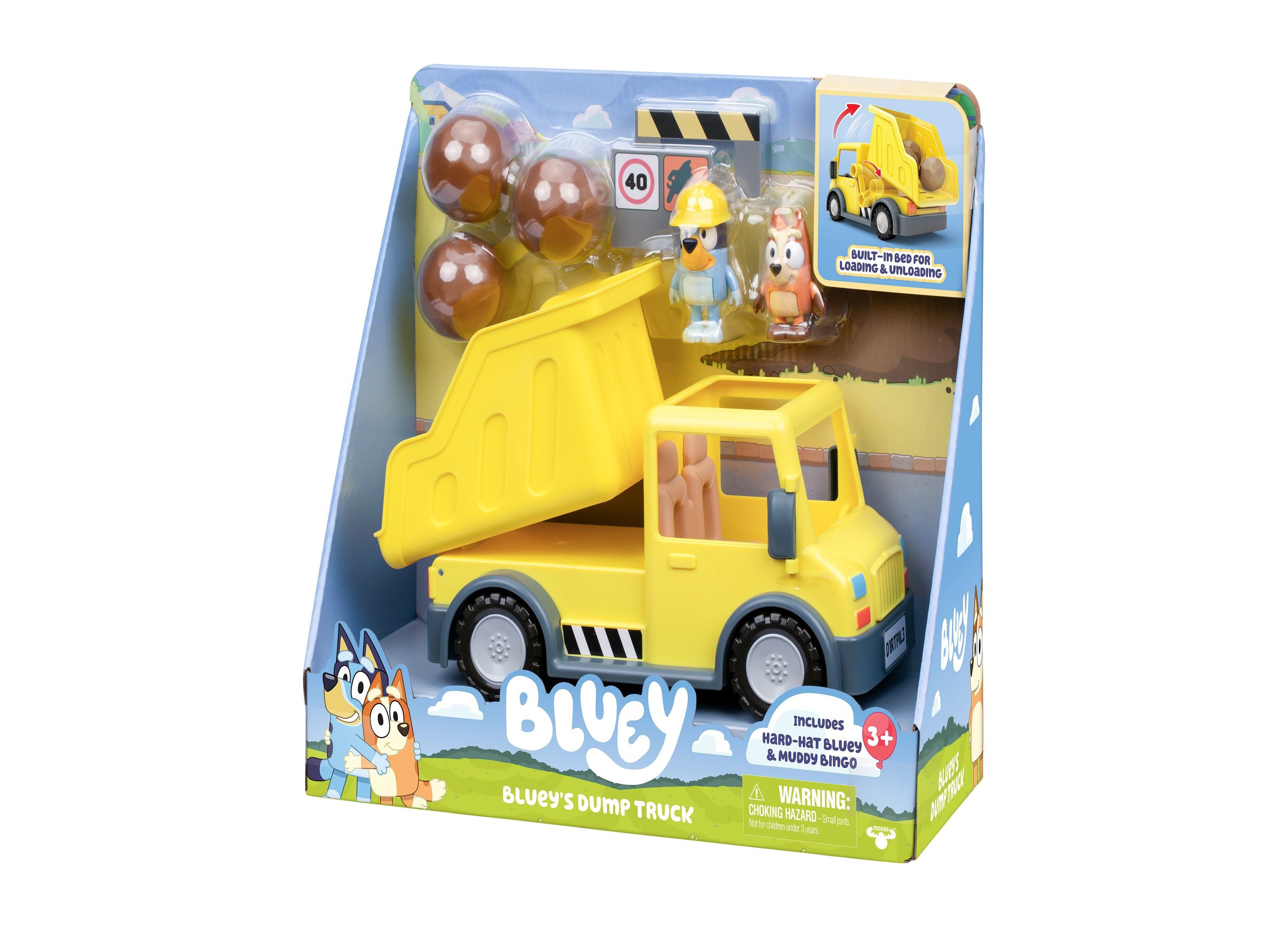 Bluey's Adventure Series Dump Truck Toy with Exclusive Figures - Fun Construction Play for Kids, Perfect Gift for Bluey Fans | Pretend Play, Birthday & Christmas Present