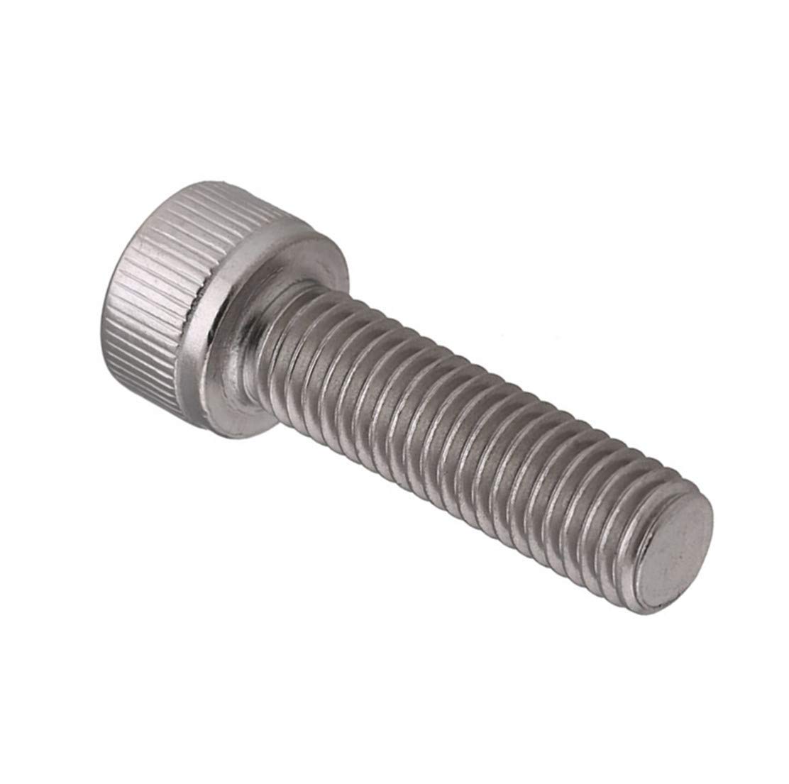 M3x12mm Hex Socket Cap Screws - Full Thread 304 Stainless Steel Hex Socket Bolts (100pcs) - Perfect for DIY Projects, Furniture Assembly & Machinery Repair