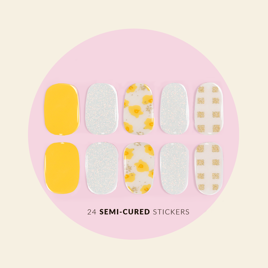 Semi Cured Gel Nail Stickers - Rebel Collection | Long-Lasting DIY Nail Art for Home & Salon Use | Perfect for Parties, Weddings & Special Occasions