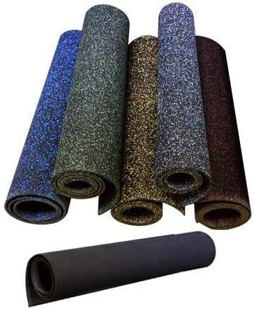 Heavy Duty 1/2 Inch (12mm) Thick Blue-Grey Rubber Floor Mats - 4' x 11' Commercial Gym Flooring, Exercise Mats for Home & Gym Protection - Ideal for Weightlifting, Yoga, and Fitness Studios