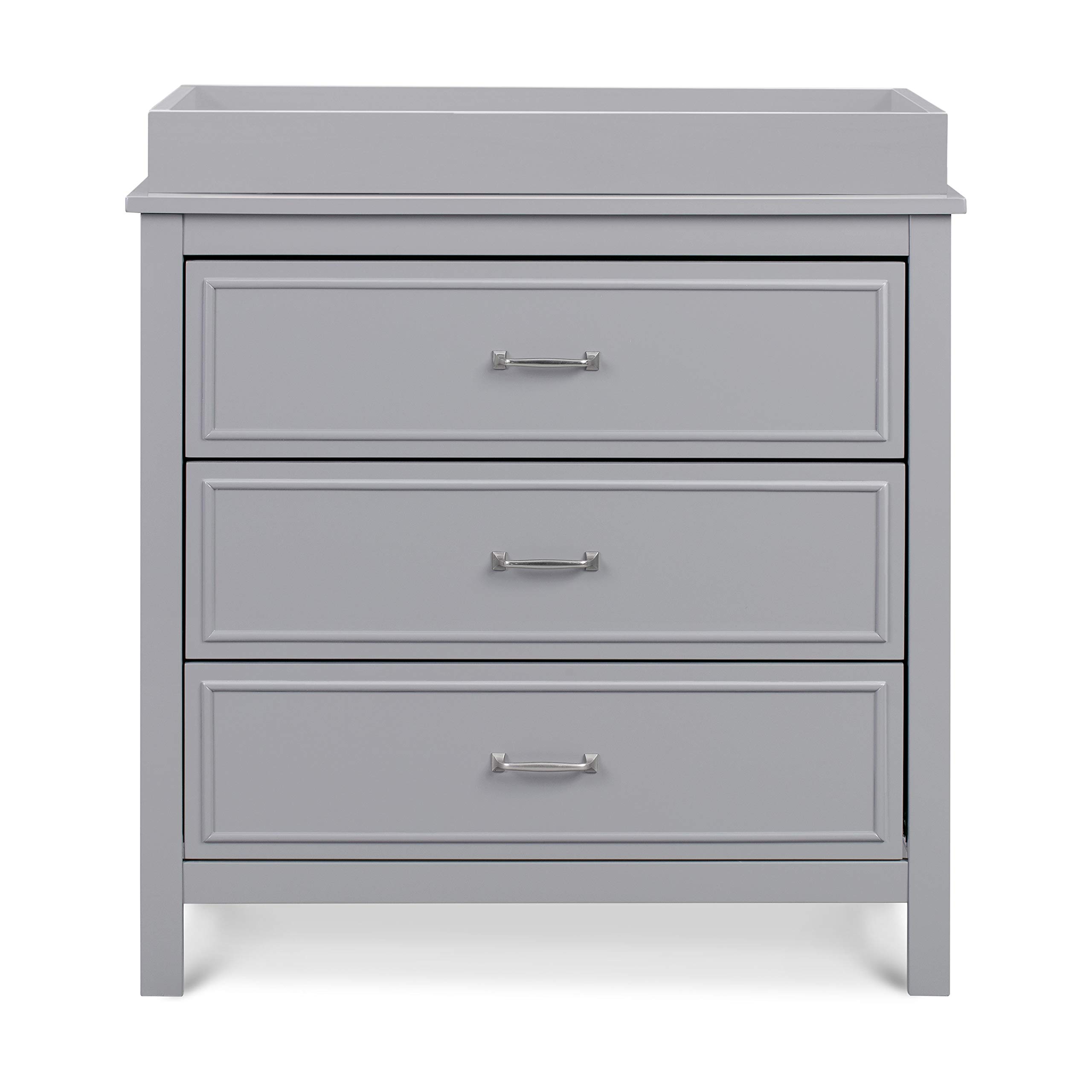DaVinci Charlie 3-Drawer Dresser in Grey - Modern Nursery Dresser for Baby Room Organization & Storage - Perfect for Kids Bedroom, Nursery, or Playroom