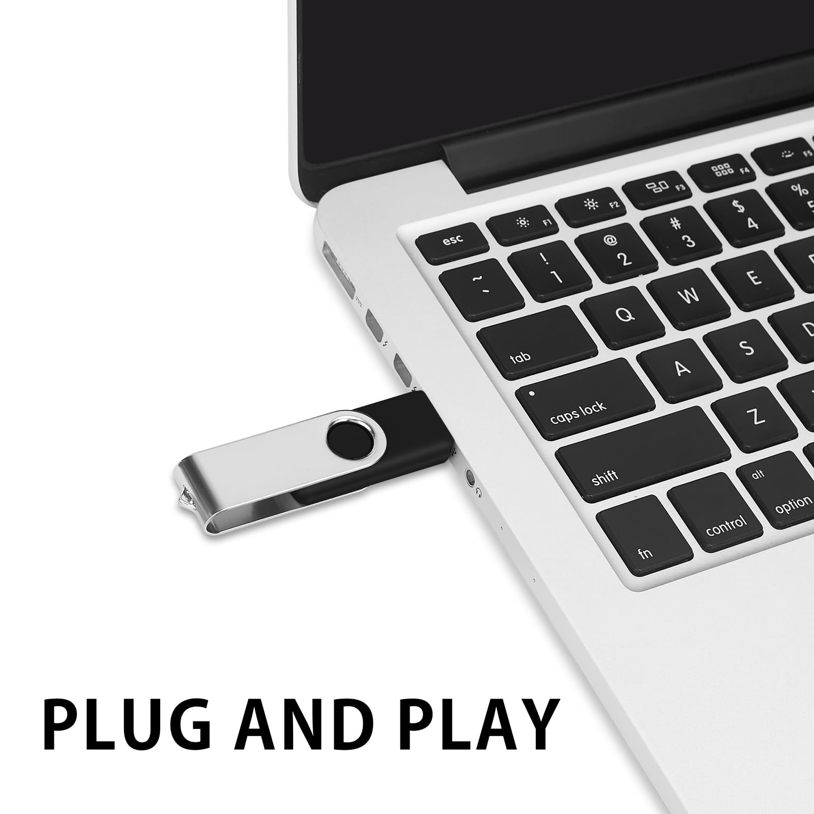 EASTBULL 100-Pack 2GB USB 2.0 Flash Drives Bulk - Black Thumb Drives for Data Storage, File Transfer, School & Office Use - Wholesale USB Memory Sticks for Business, Events & Promotions