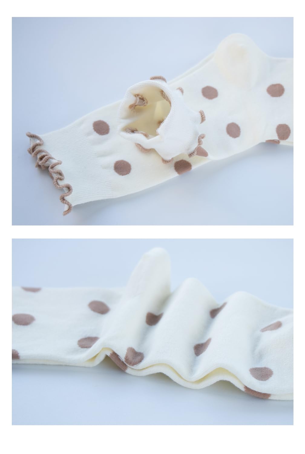 Polka Dot Cotton Ankle Socks for Women - 5/6 Pairs - Cute & Fun for Casual Wear