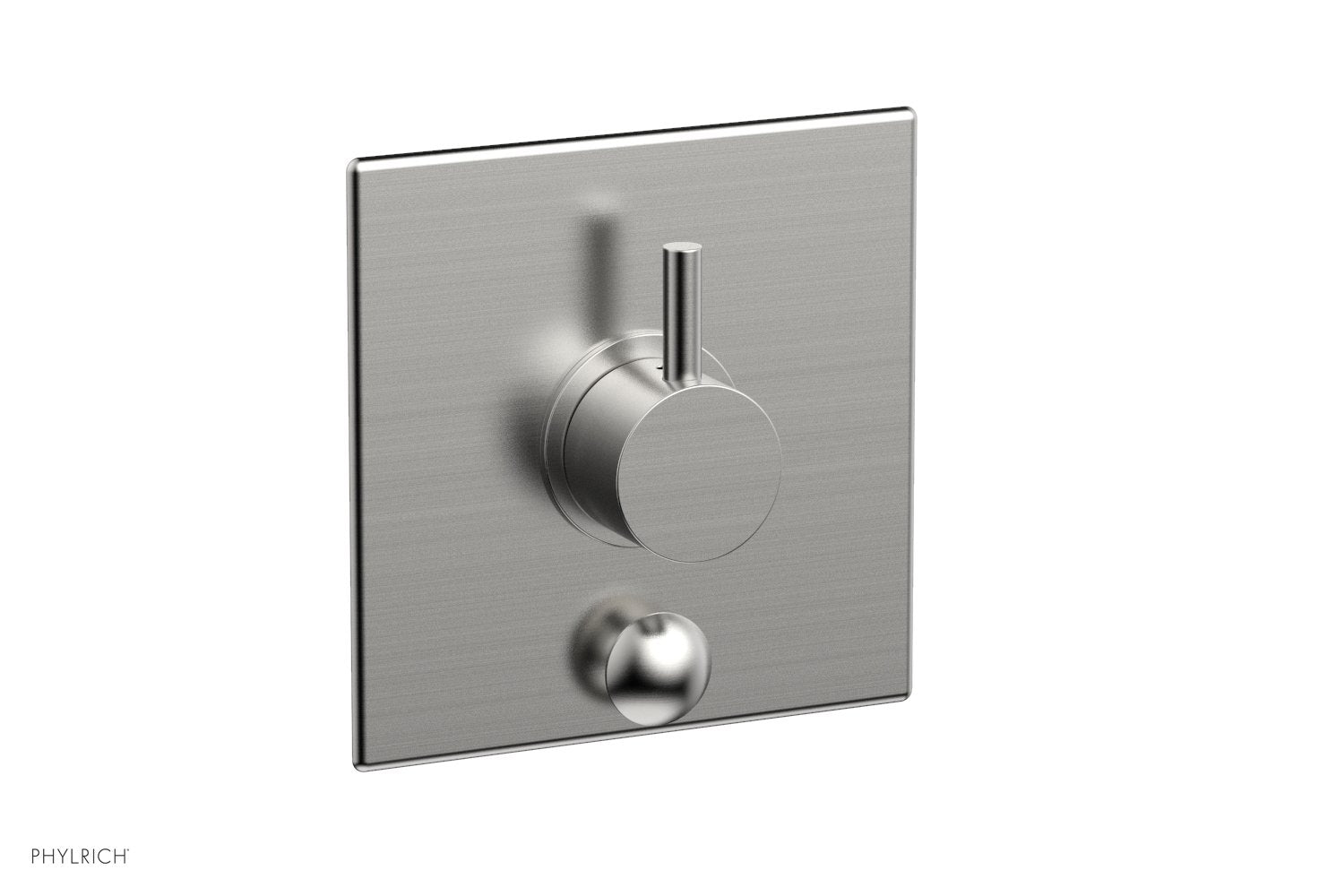BASIC II Pressure Balance Shower Plate with Diverter and Handle Trim Set 4 203 - Chrome Finish for Bathroom & Shower Installation - Perfect for Home Renovation and Modern Bathroom Upgrades