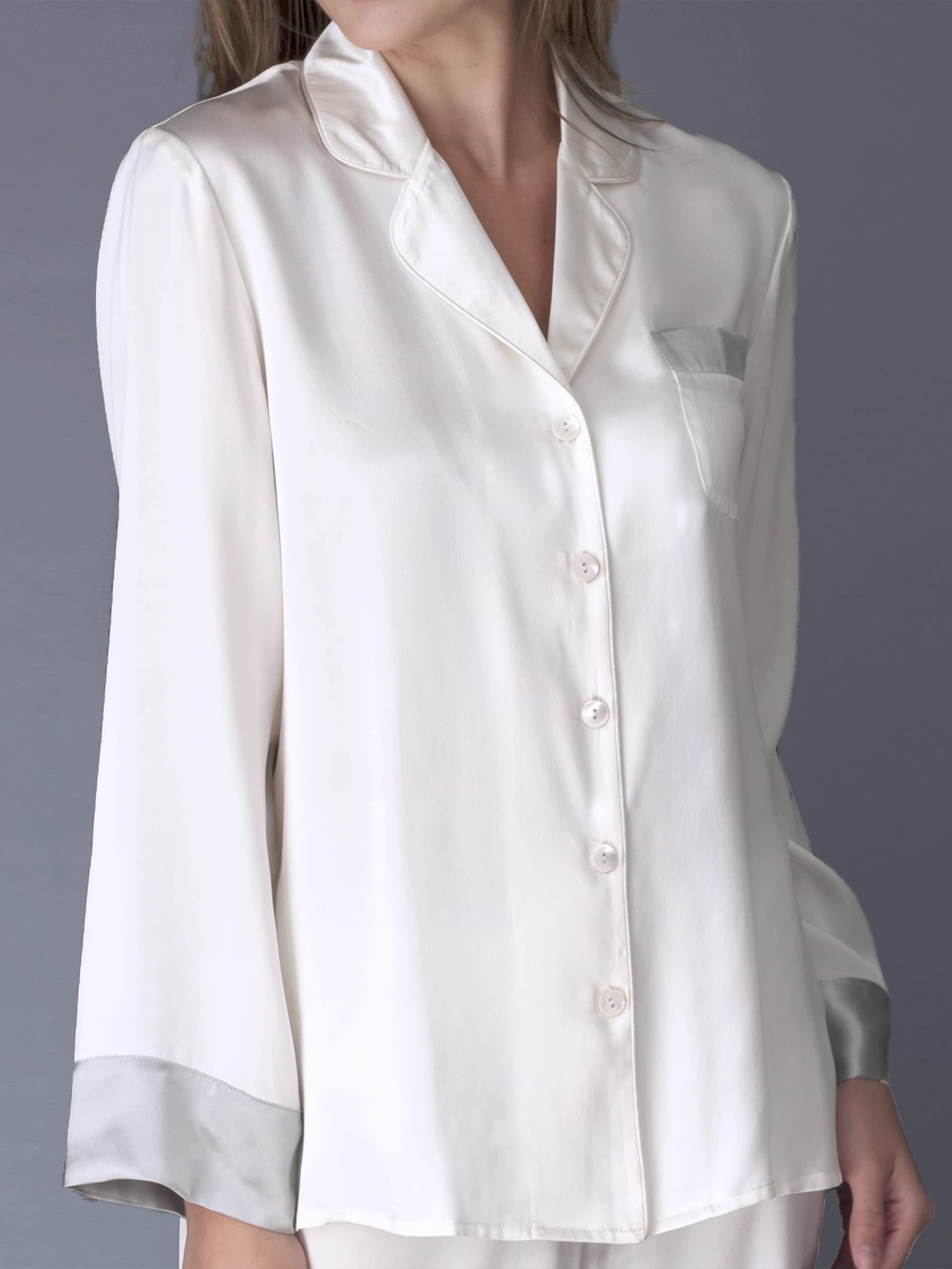 Luxury 100% Silk Pajamas for Women - Classic Fit Sleepwear & Lounge Set | Perfect for Evening Relaxation, Bridal Shower Gifts & Spa Nights