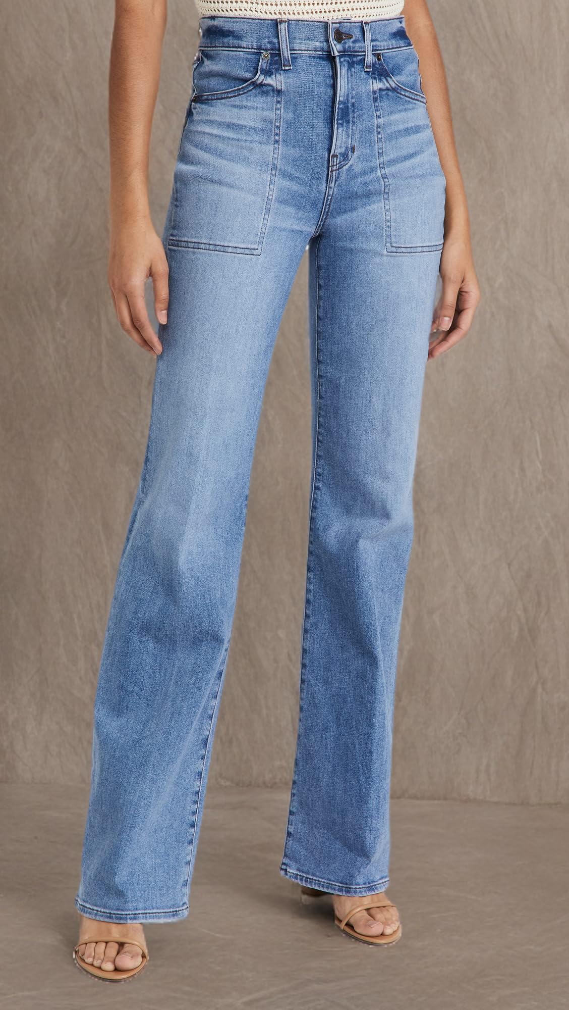 Women's High Waist Wide Leg Jeans - Comfortable Stretch Denim Pants for Casual & Office Wear | Perfect for Everyday Outfits & Business Casual Style