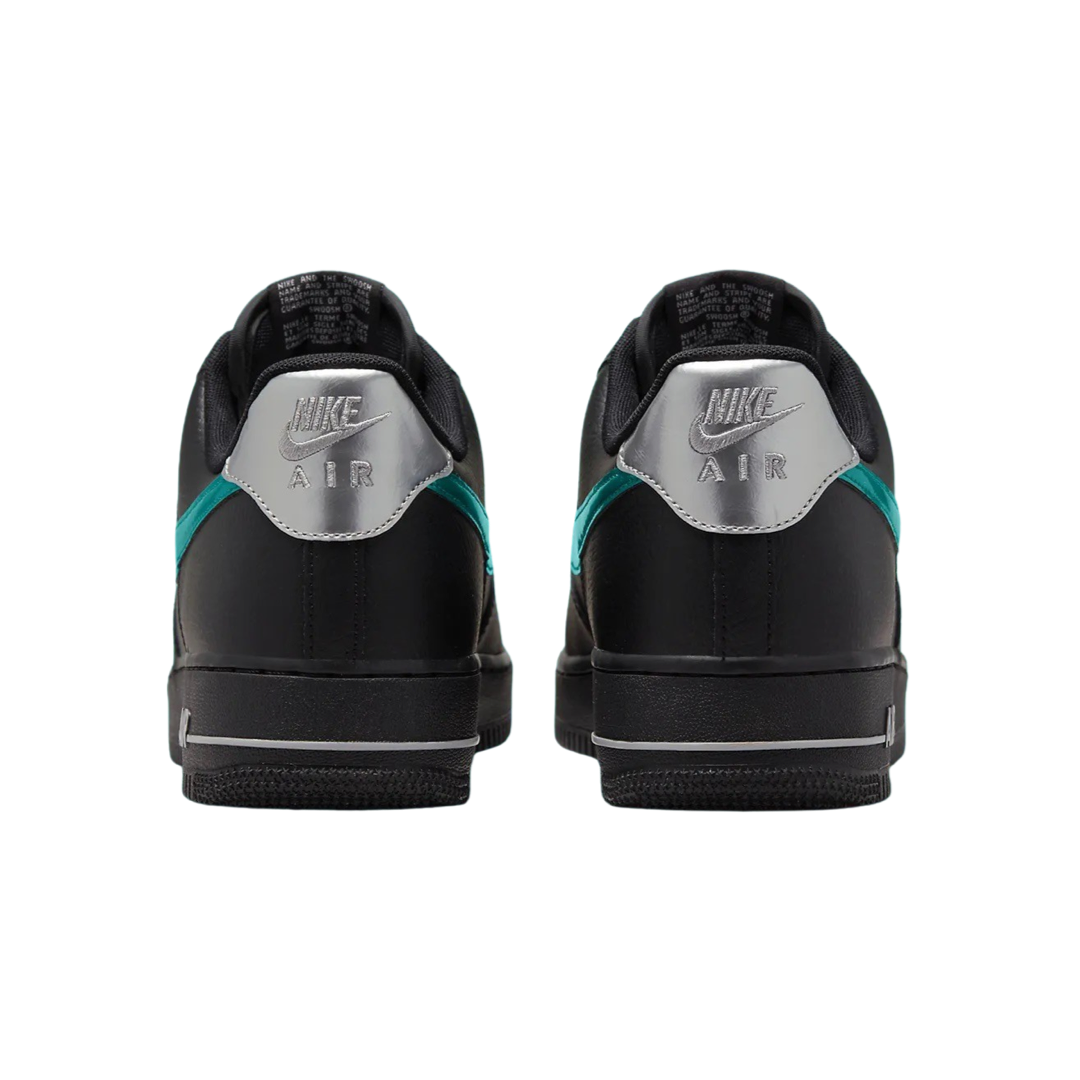 Nike Air Force 1 Low Sneakers - Black & Blue Lightning Colorway | Men's Casual Basketball Shoes for Everyday Wear & Street Style